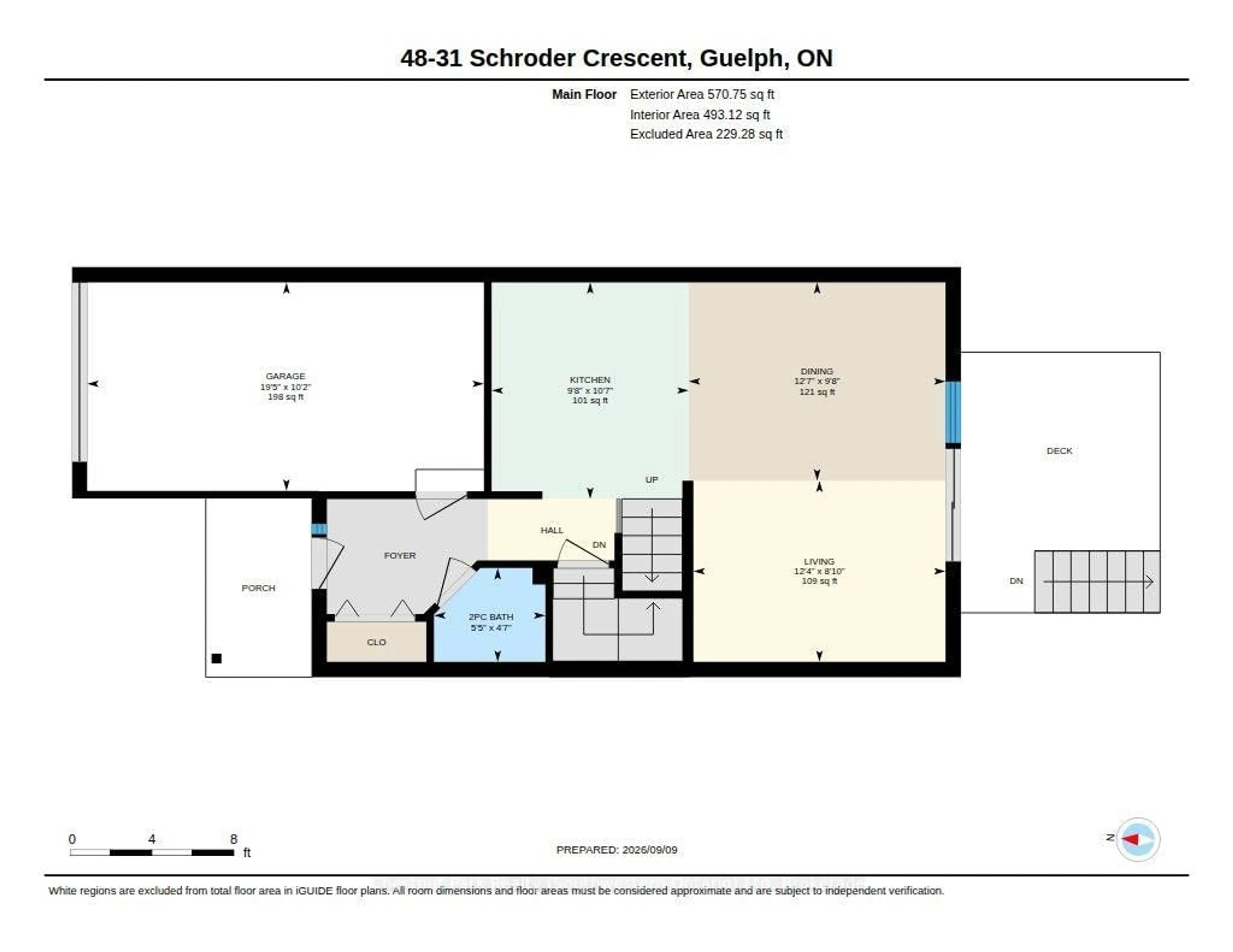 Floor plan for 31 Schroder Cres #48, Guelph Ontario N1E 7M6