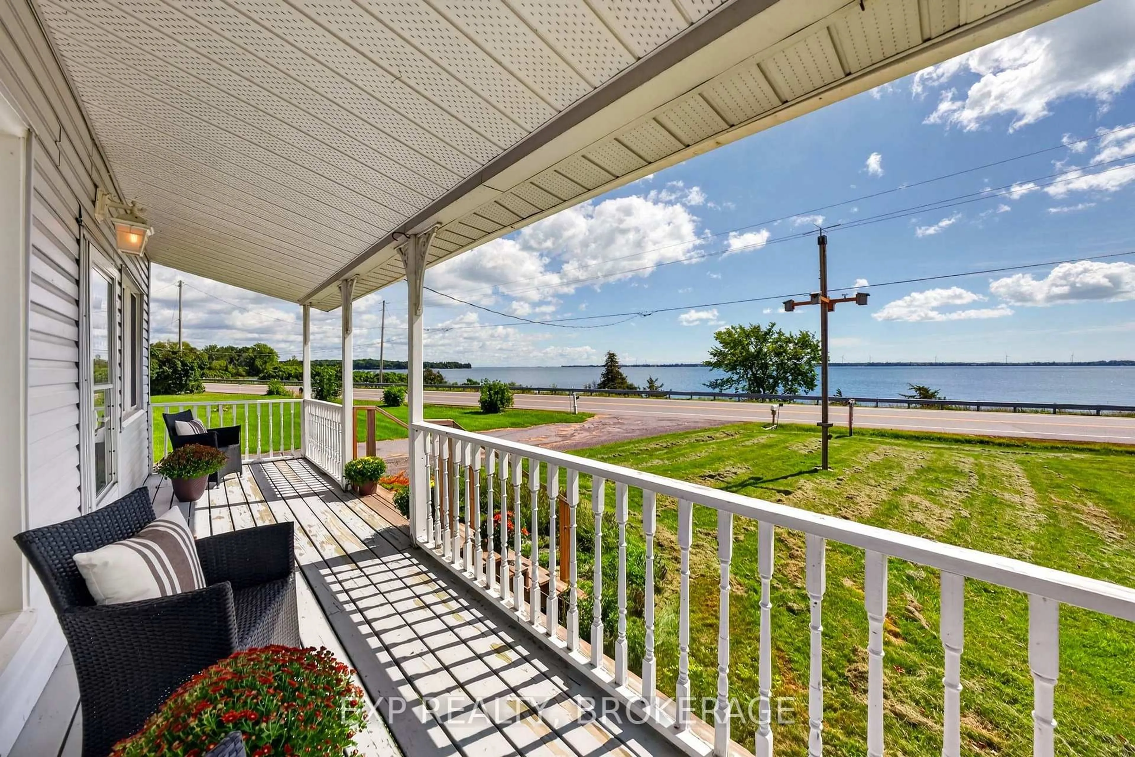 Patio, water/lake/river/ocean view for 5157 Bath Rd, Bath Ontario K0H 1G0