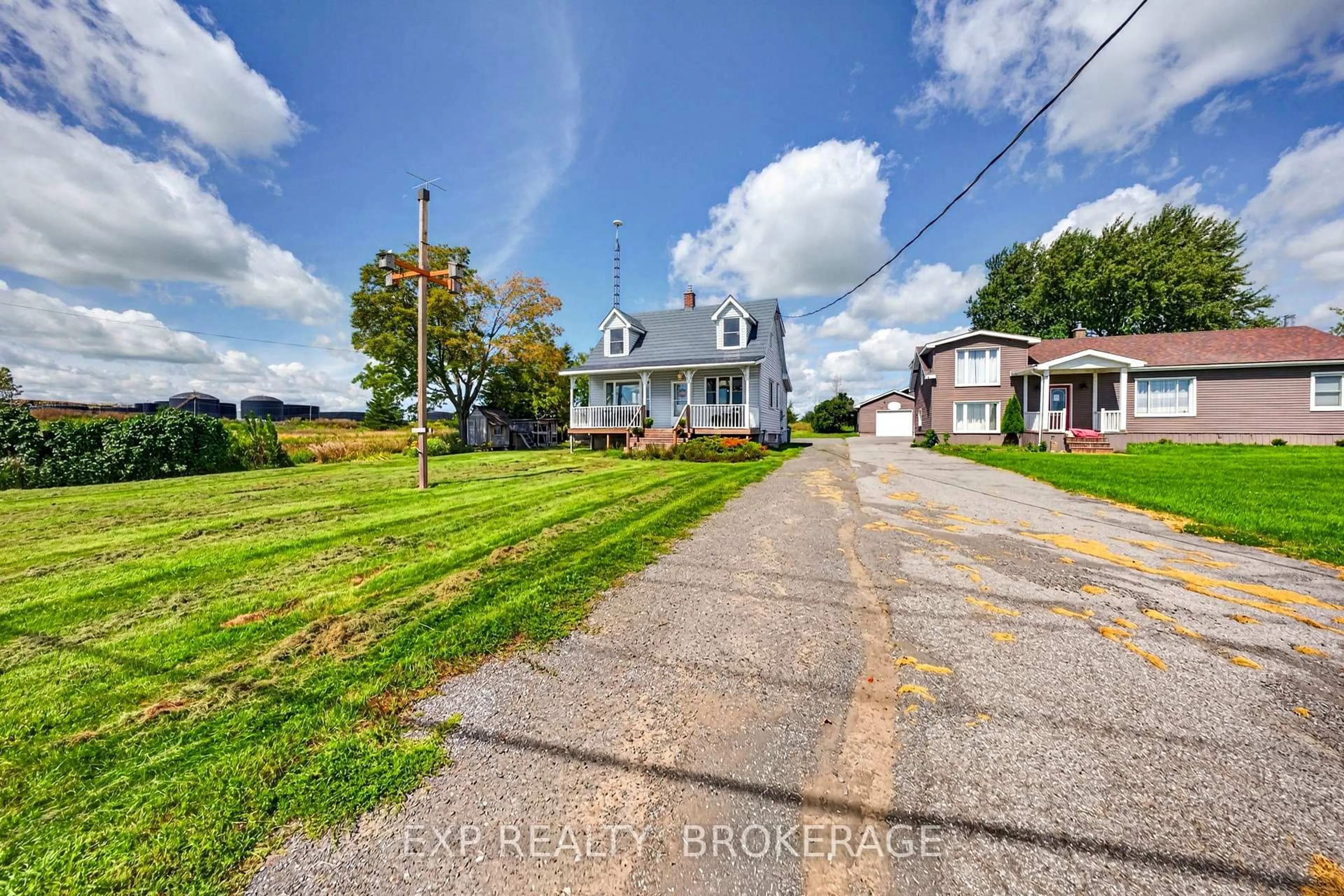A pic from outside/outdoor area/front of a property/back of a property/a pic from drone, street for 5157 Bath Rd, Bath Ontario K0H 1G0