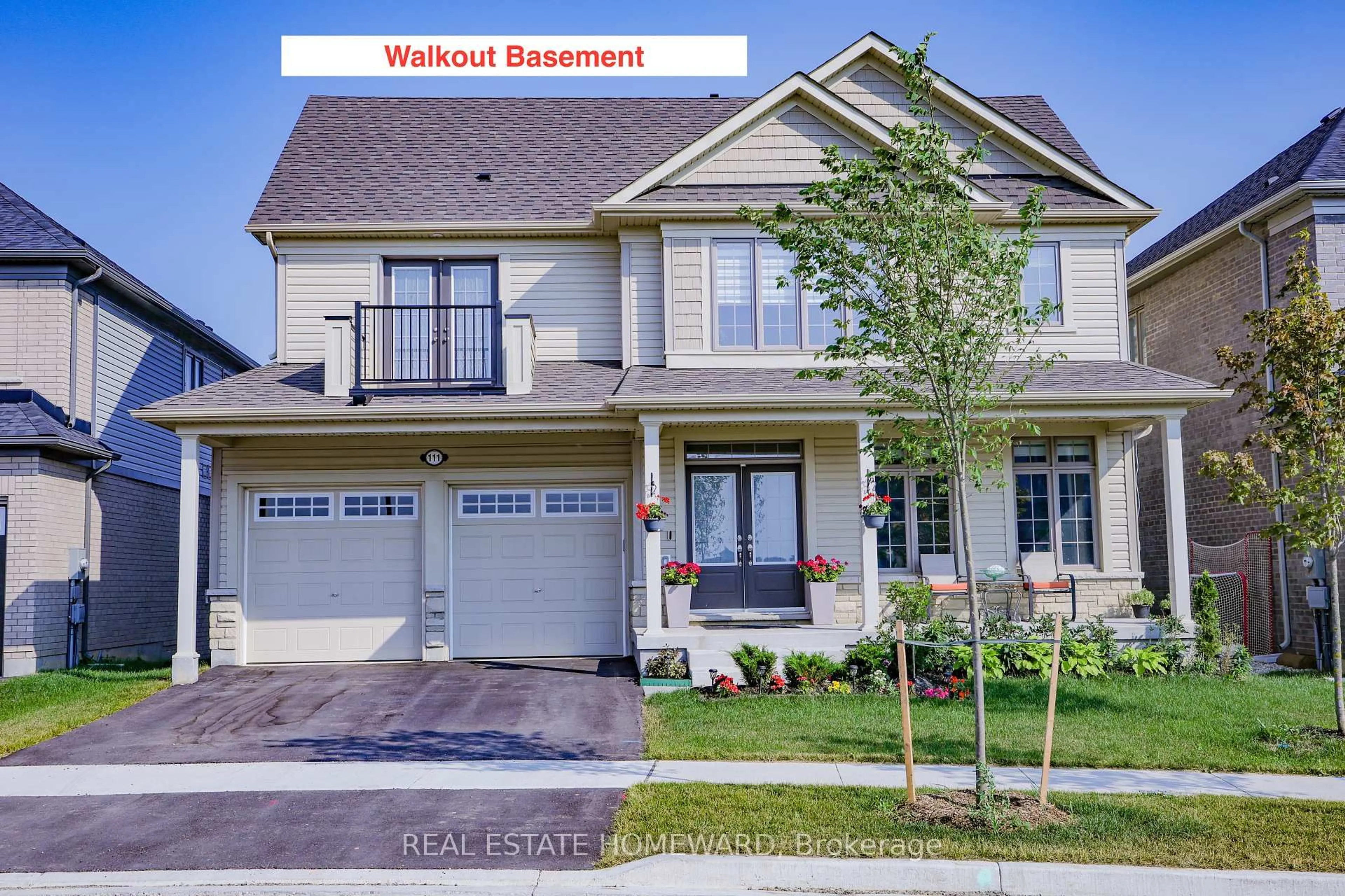 Home with brick exterior material, street for 111 Rea Dr, Centre Wellington Ontario N1M 2W3