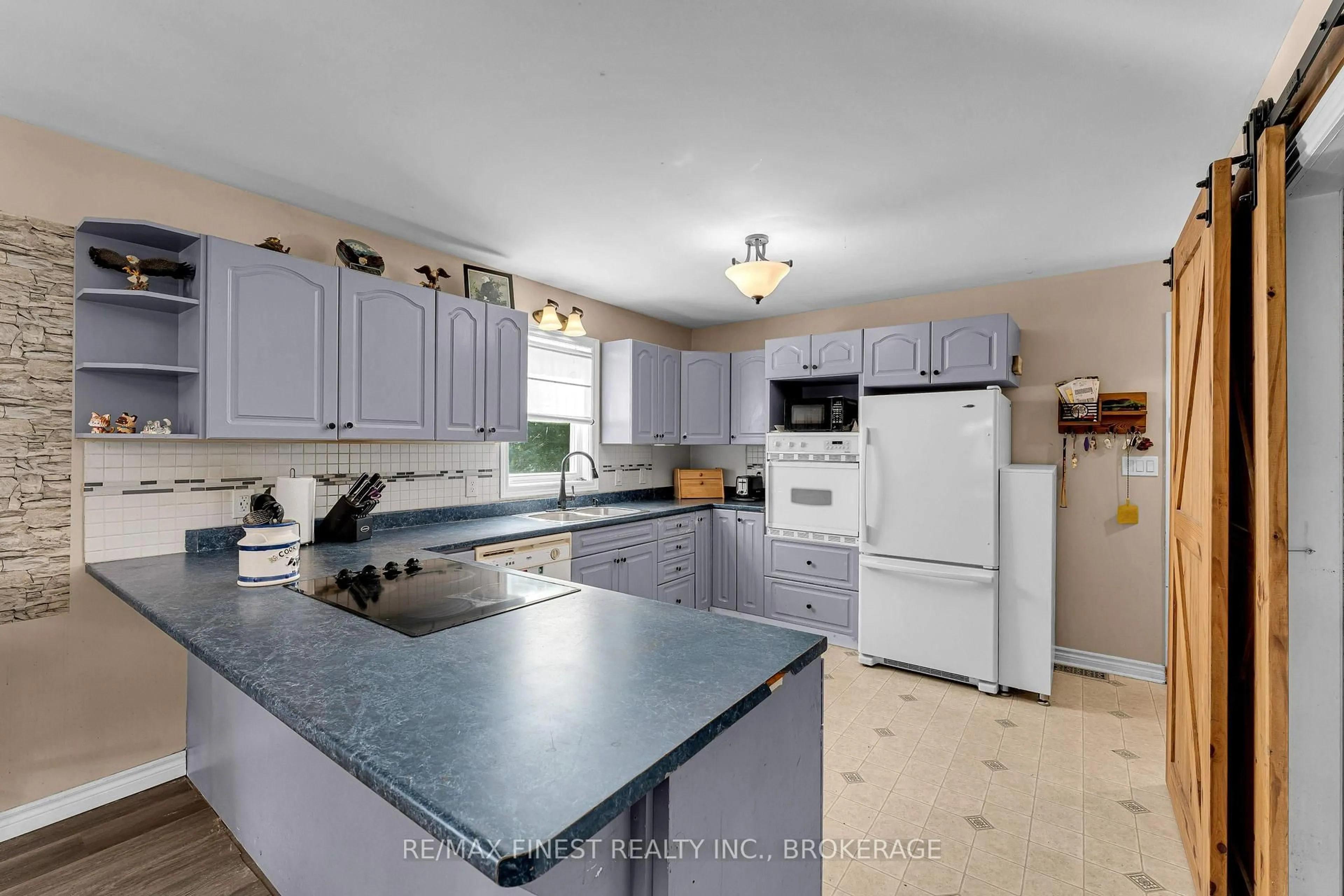 Open concept kitchen, ceramic/tile floor for 1 Neely St, Tamworth Ontario K0K 3G0