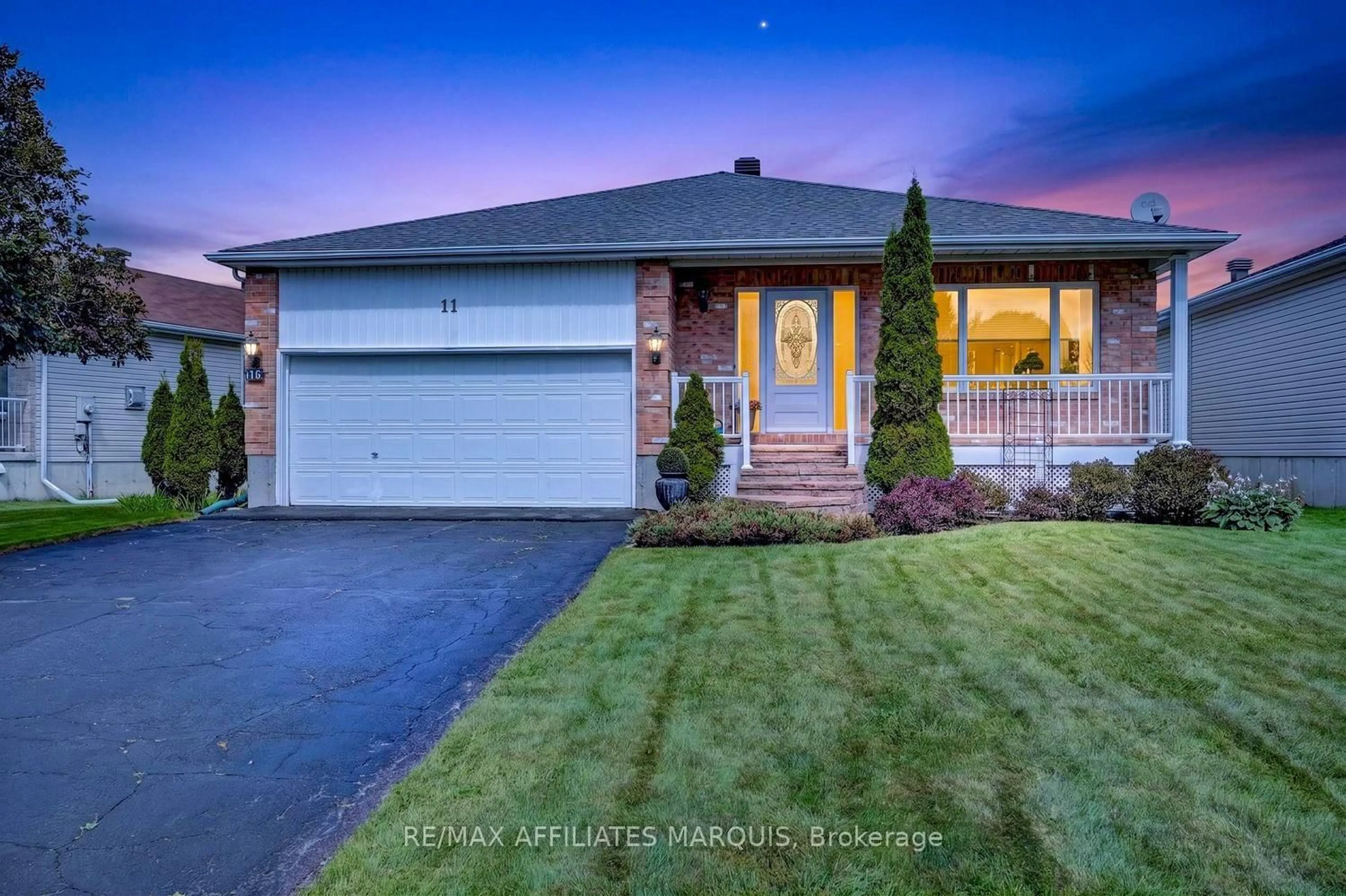 Home with brick exterior material, street for 11 Decaria Blvd, Perth Ontario K7H 3P6