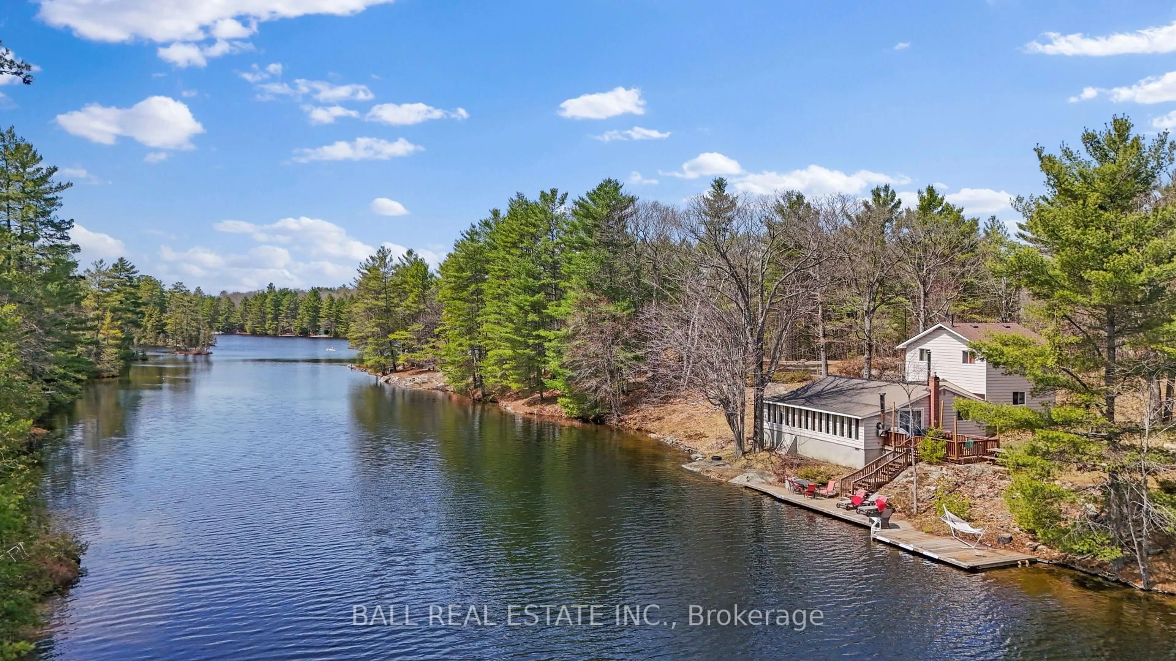 A pic from outside/outdoor area/front of a property/back of a property/a pic from drone, water/lake/river/ocean view for 1089 Cedar Crest Lane, Clarendon Station Ontario K0H 1J0