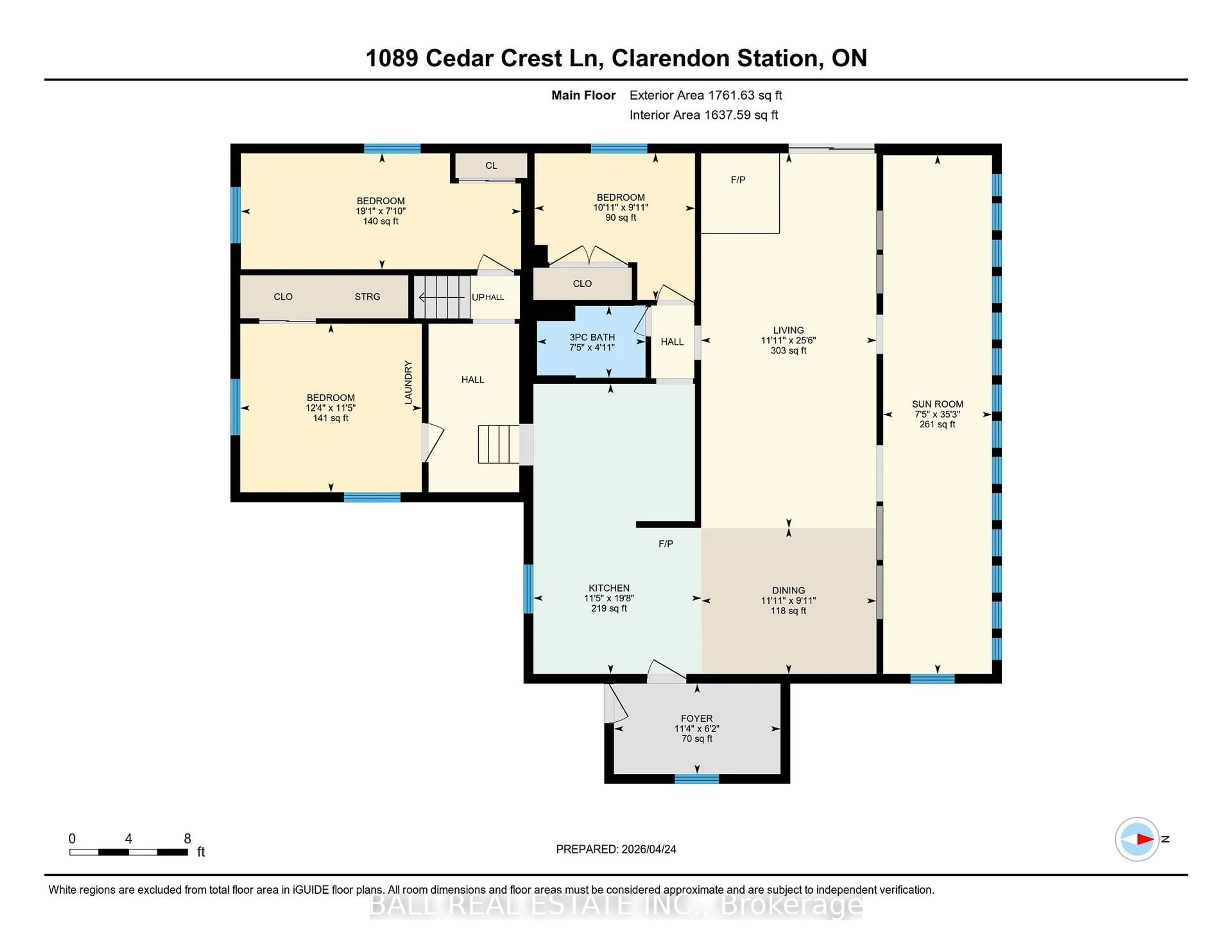 Floor plan for 1089 Cedar Crest Lane, Clarendon Station Ontario K0H 1J0