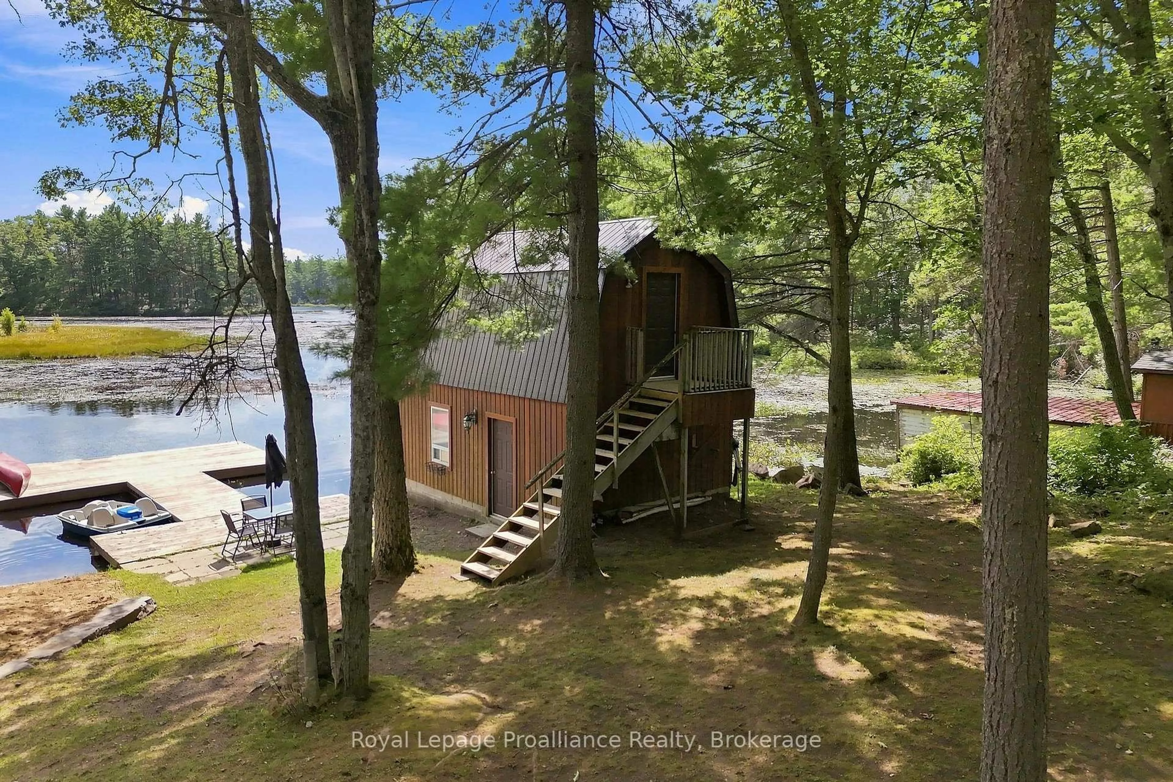 A pic from outside/outdoor area/front of a property/back of a property/a pic from drone, water/lake/river/ocean view for 857 West Kosh Rd, Havelock-Belmont-Methuen Ontario K0L 2H0