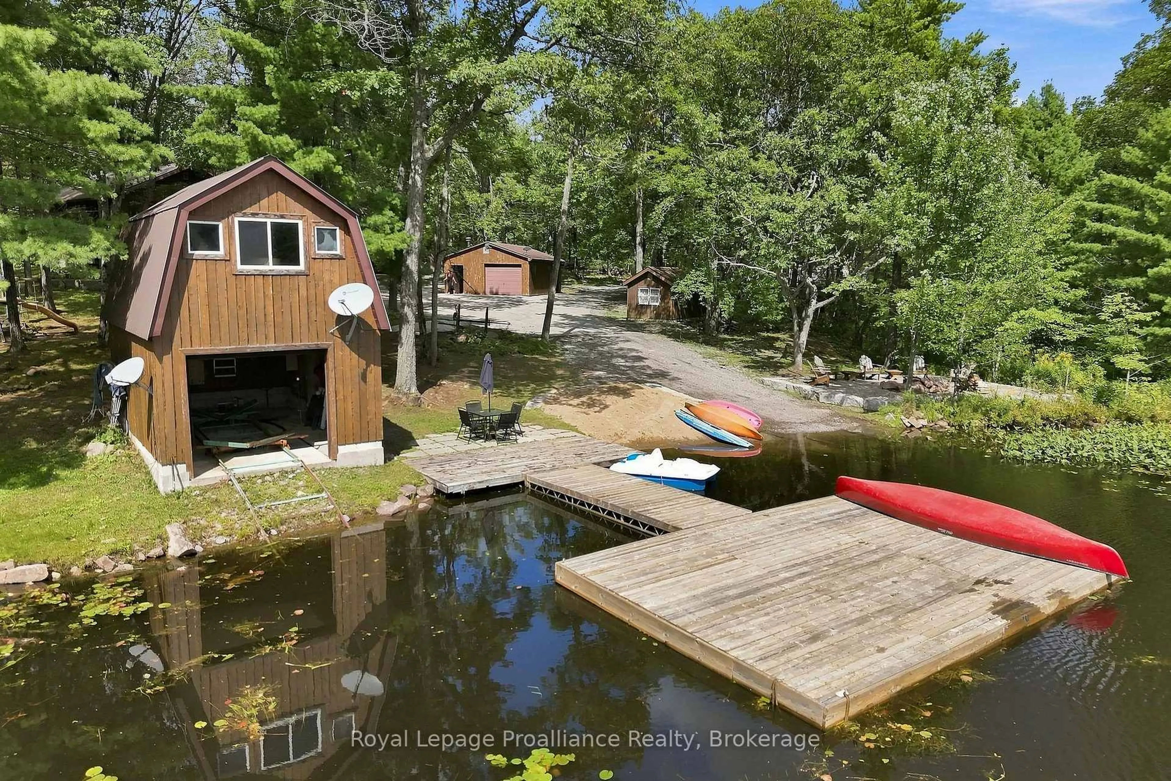 A pic from outside/outdoor area/front of a property/back of a property/a pic from drone, water/lake/river/ocean view for 857 West Kosh Rd, Havelock-Belmont-Methuen Ontario K0L 2H0