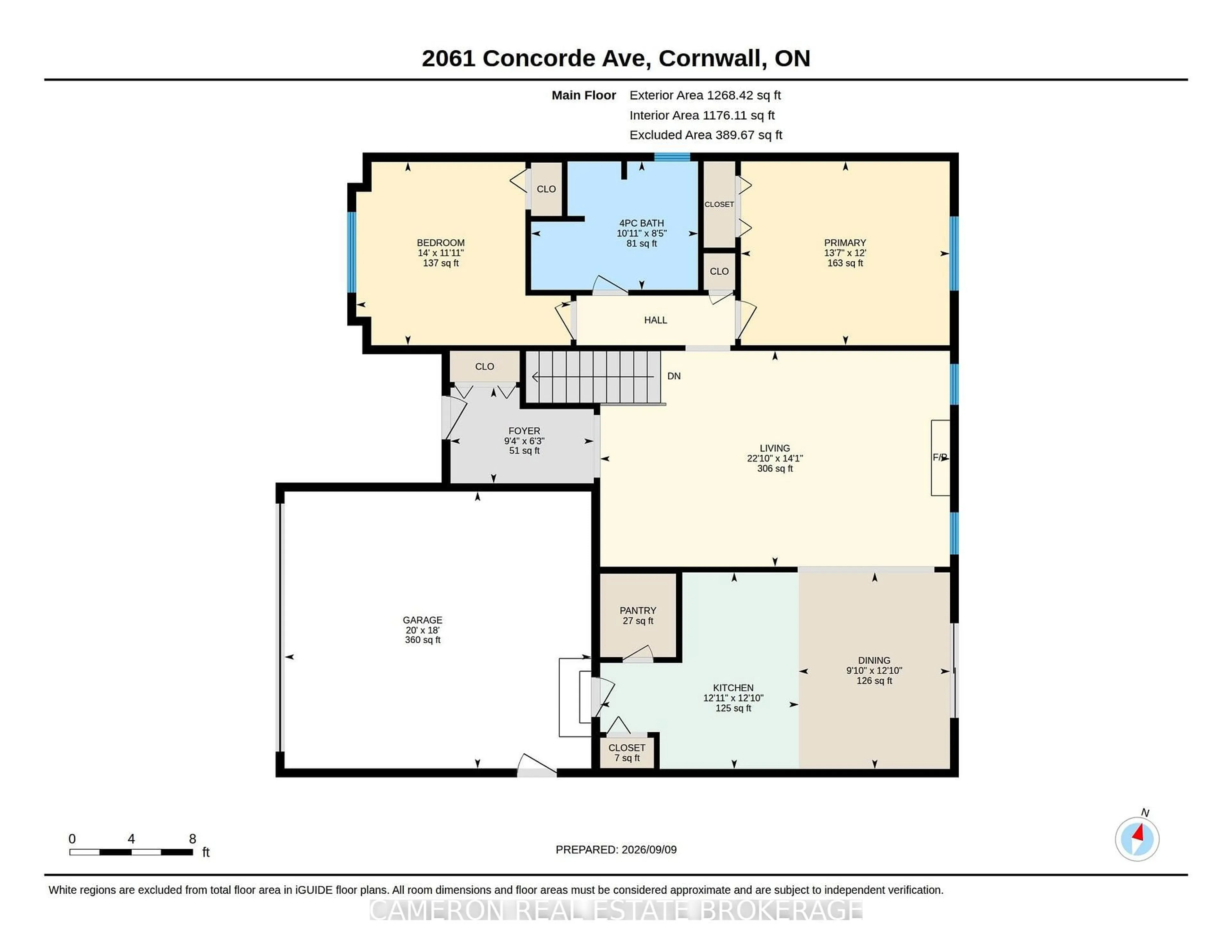 Floor plan for 2061 Concorde Ave, Cornwall Ontario K6H 7K6