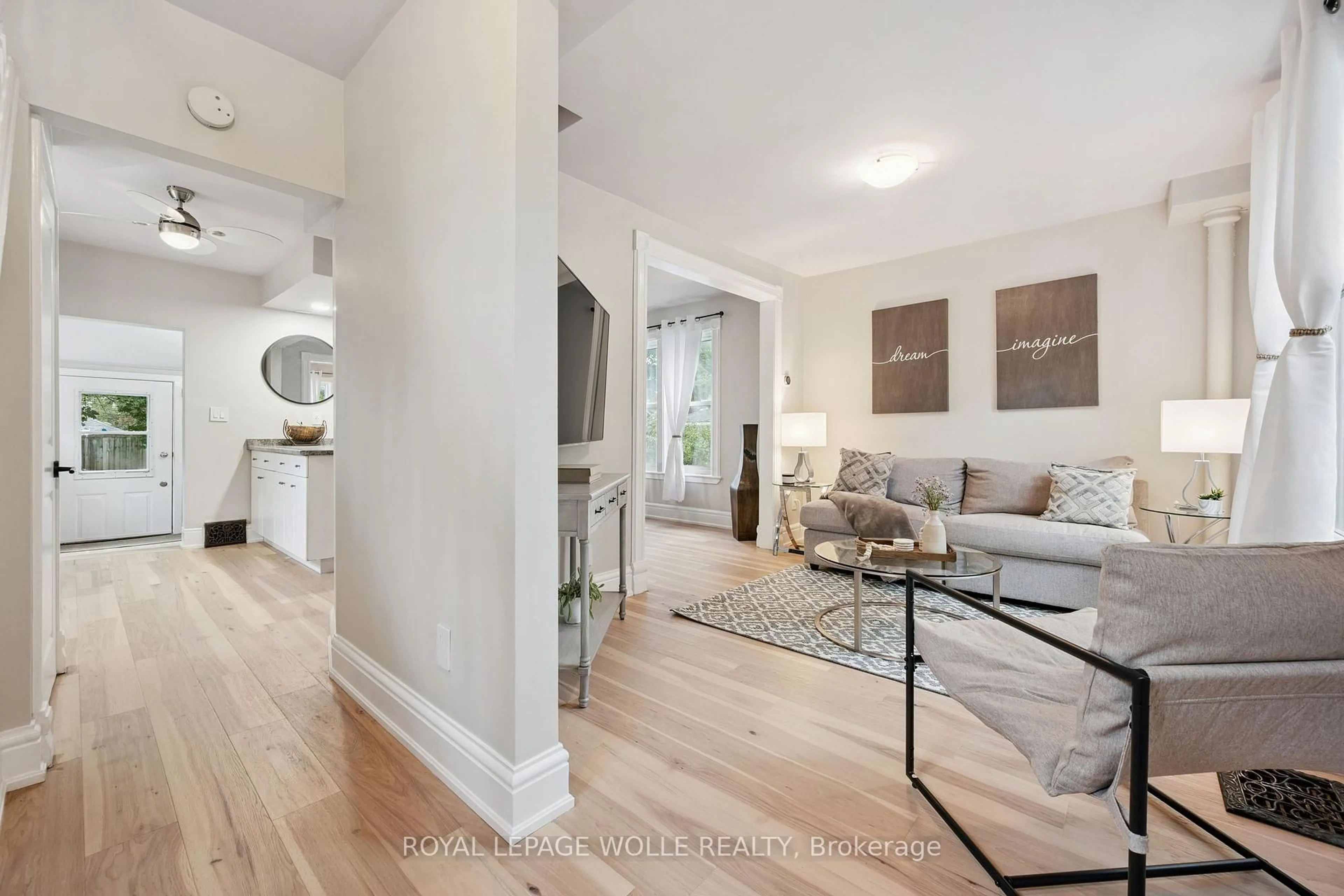 Living room with furniture, unknown for 132 Perth St, Stratford Ontario N5A 3Y2