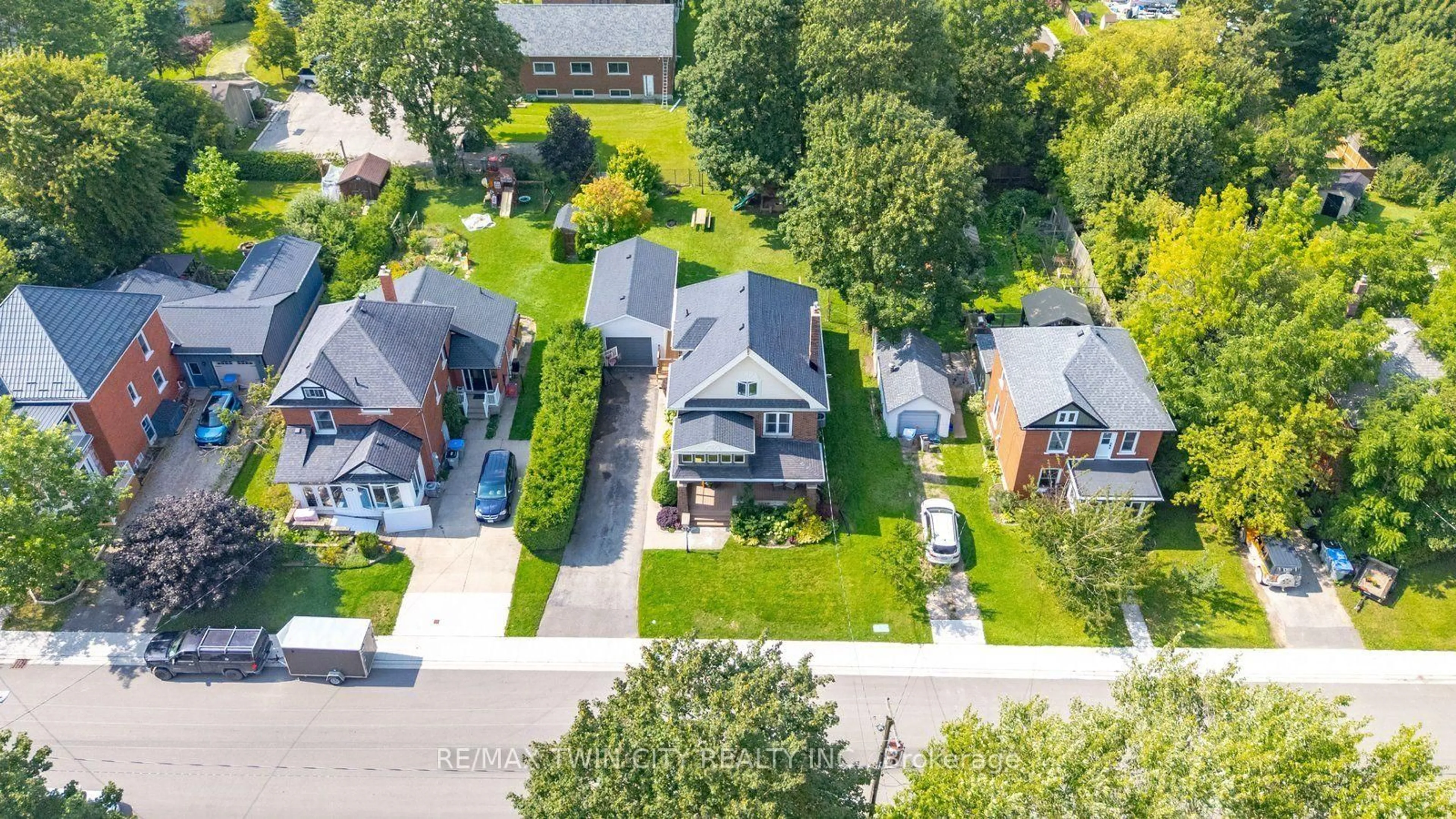 A pic from outside/outdoor area/front of a property/back of a property/a pic from drone, street for 26 Pacific Ave, Perth East Ontario N0K 1M0