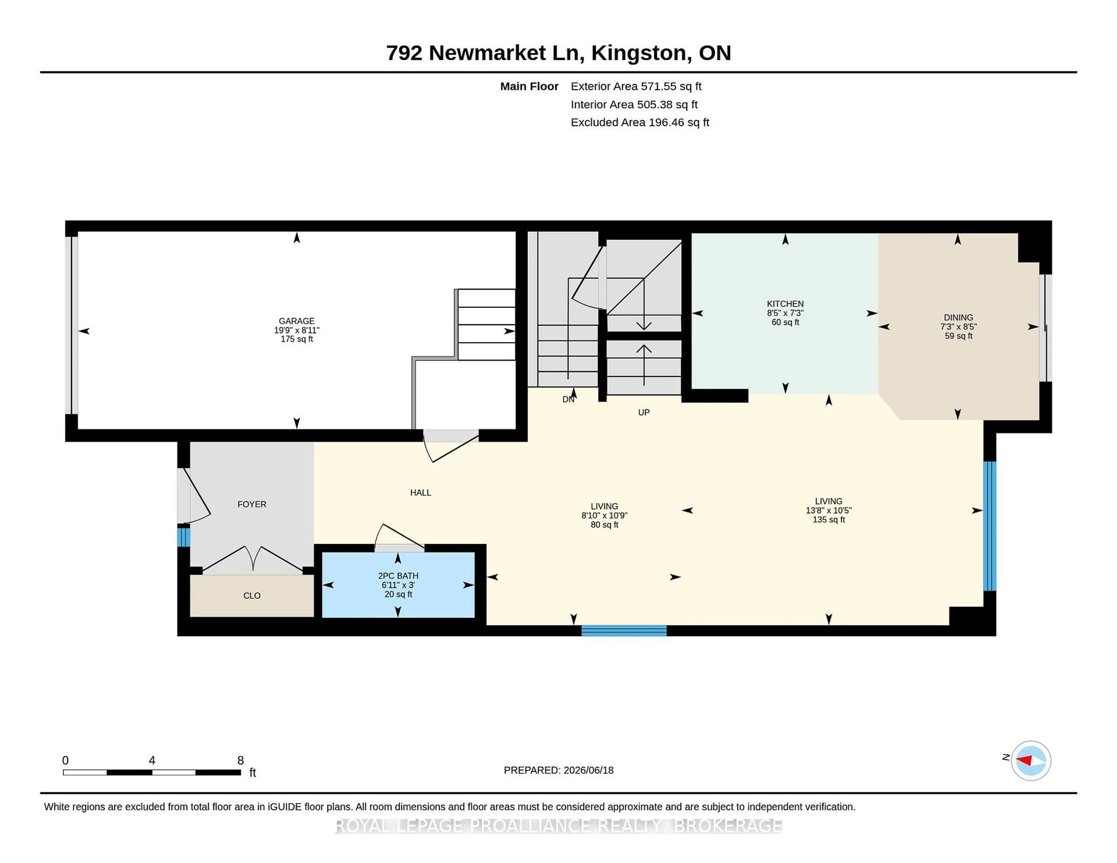 Floor plan for 792 Newmarket Lane, Kingston Ontario K7K 6K7