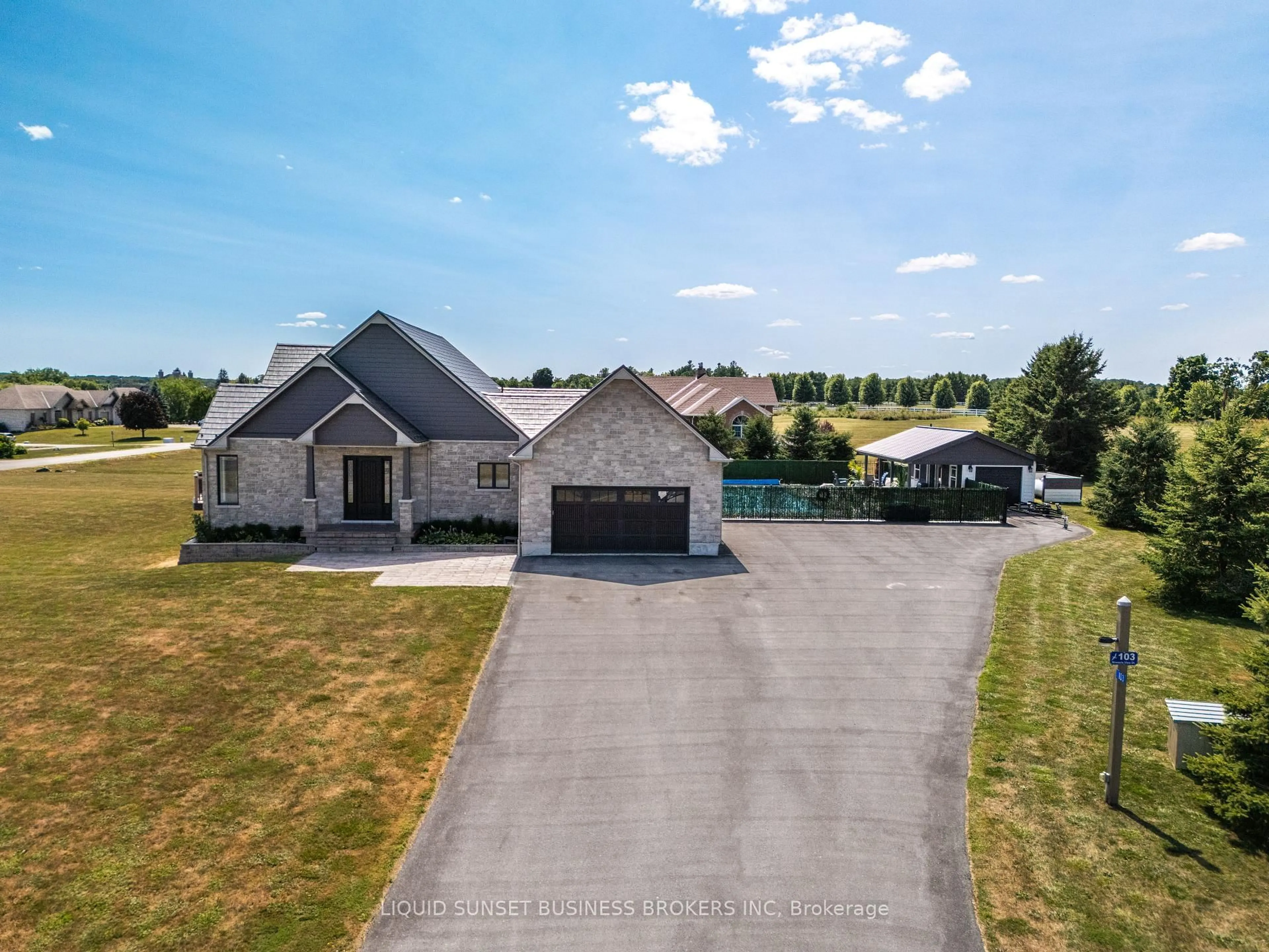 A pic from outside/outdoor area/front of a property/back of a property/a pic from drone, street for 103 Binnacle View Dr, Gananoque Ontario K7G 2V5