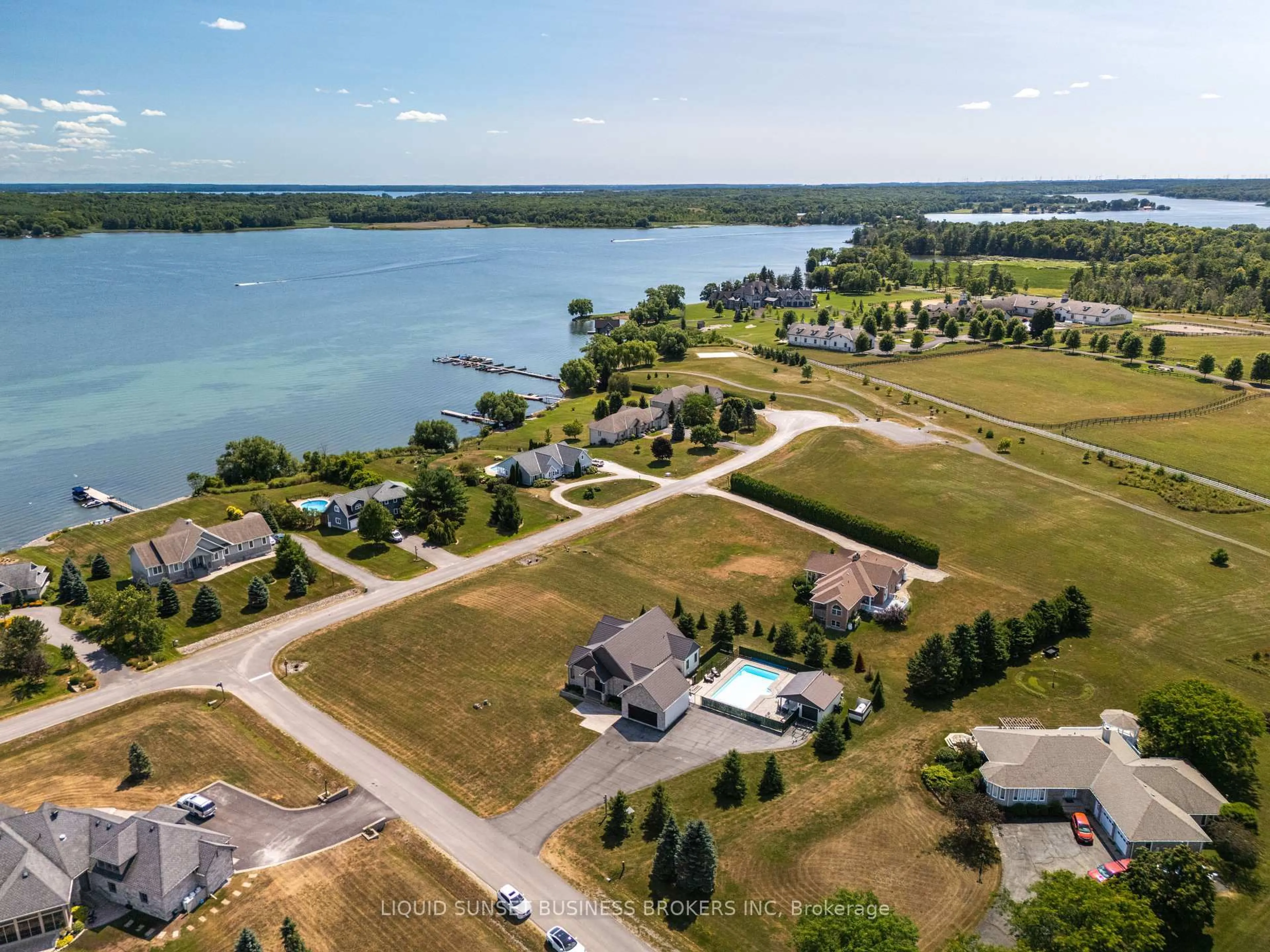A pic from outside/outdoor area/front of a property/back of a property/a pic from drone, water/lake/river/ocean view for 103 Binnacle View Dr, Gananoque Ontario K7G 2V5