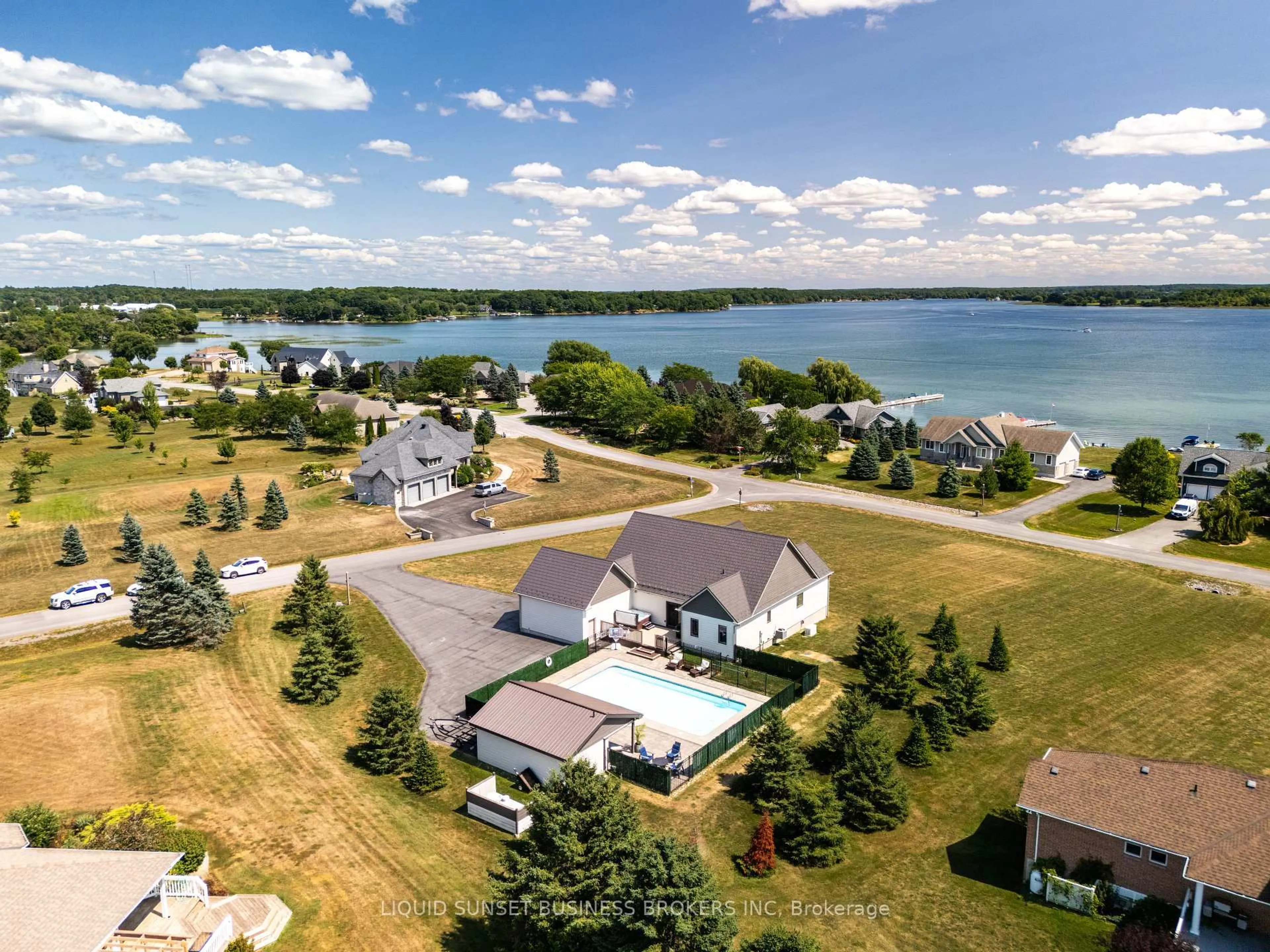 A pic from outside/outdoor area/front of a property/back of a property/a pic from drone, water/lake/river/ocean view for 103 Binnacle View Dr, Gananoque Ontario K7G 2V5