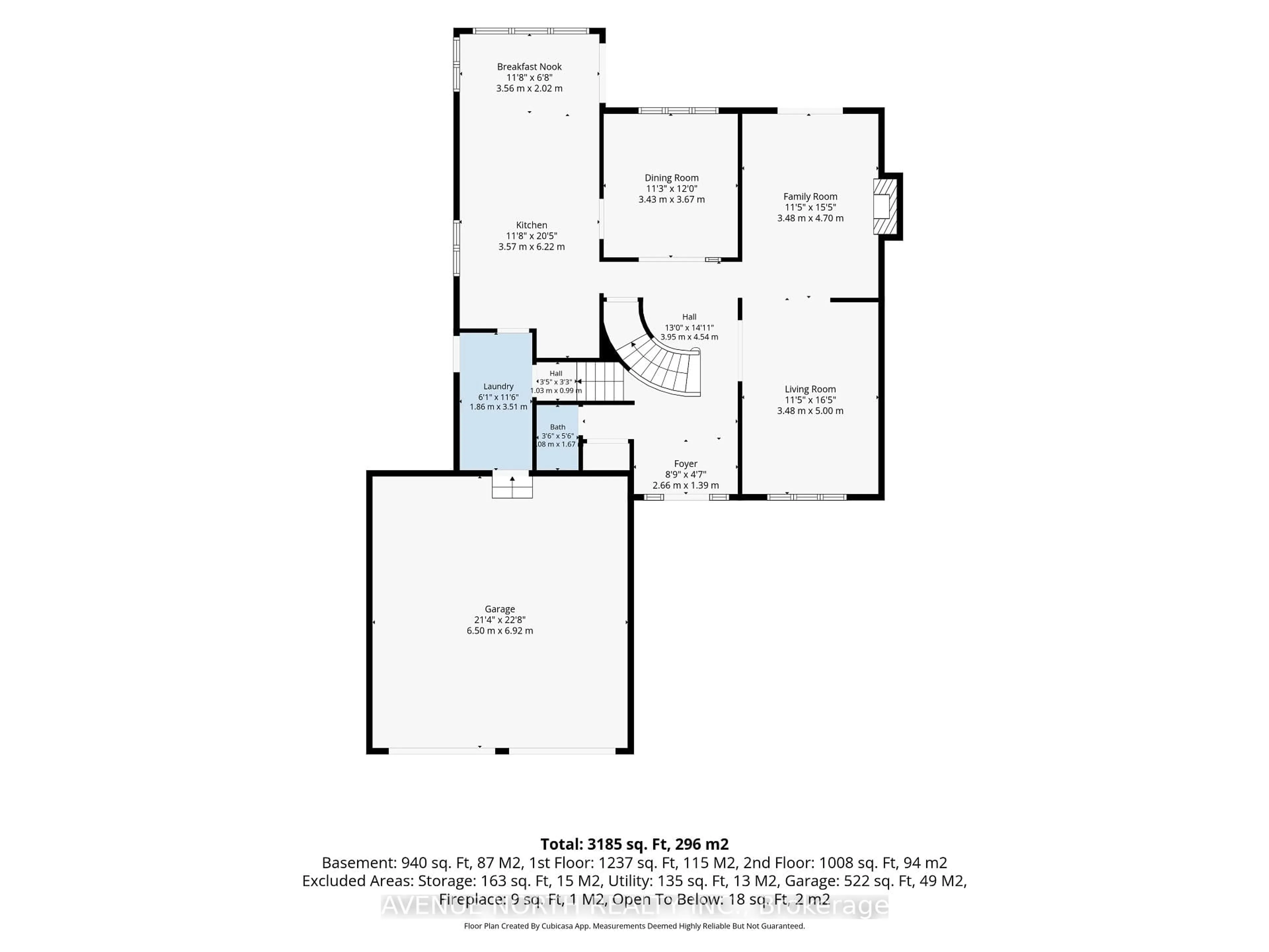 Floor plan for 1674 Sansonnet St, Orleans Ontario K1C 5Y6