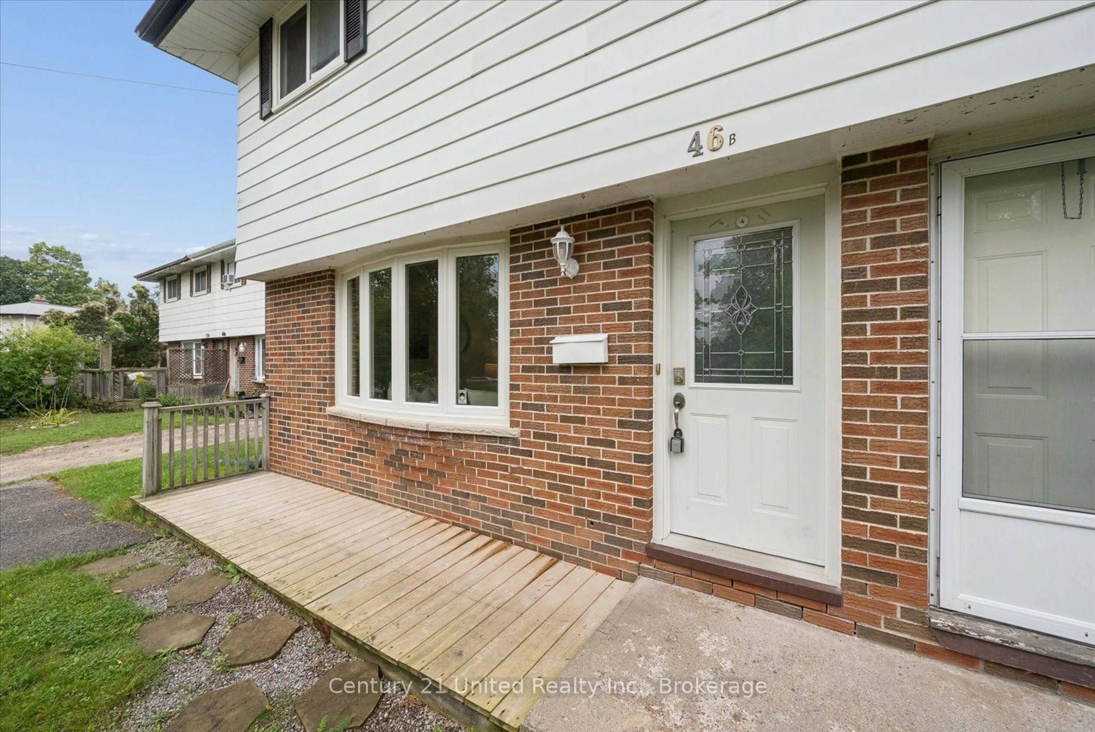 Home with brick exterior material, street for 46B Springbrook Dr, Peterborough Ontario K9J 1L1