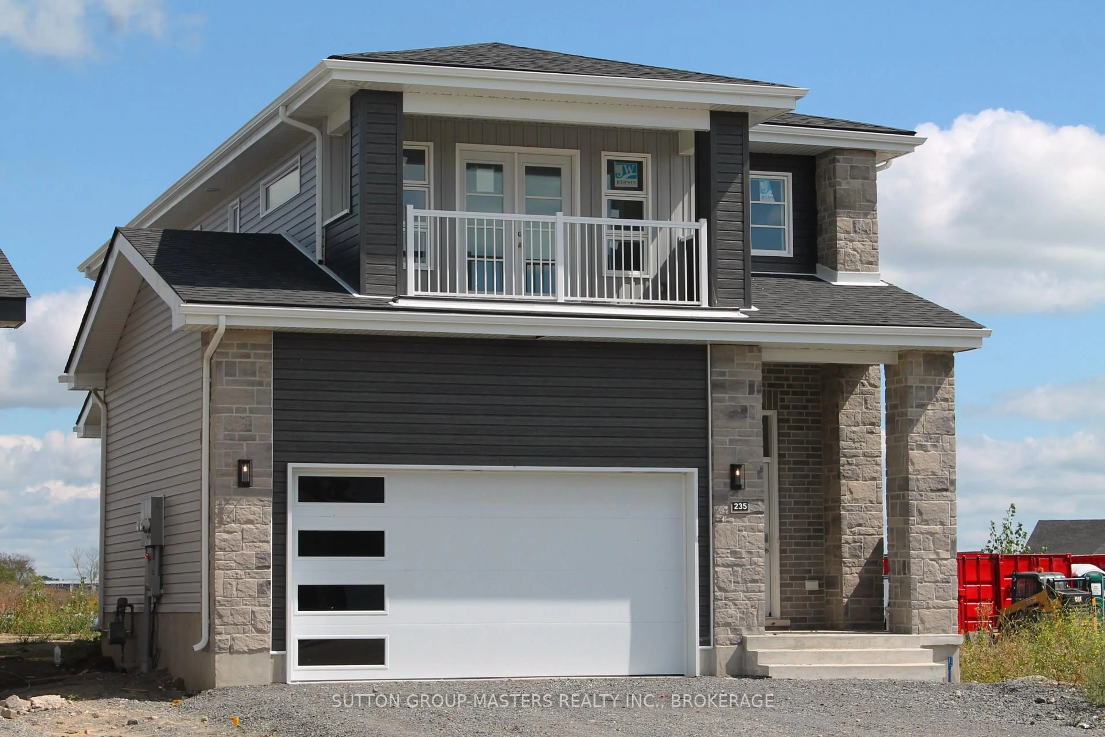 Home with vinyl exterior material, street for 235 Pratt Dr, Loyalist Ontario K7N 0E9