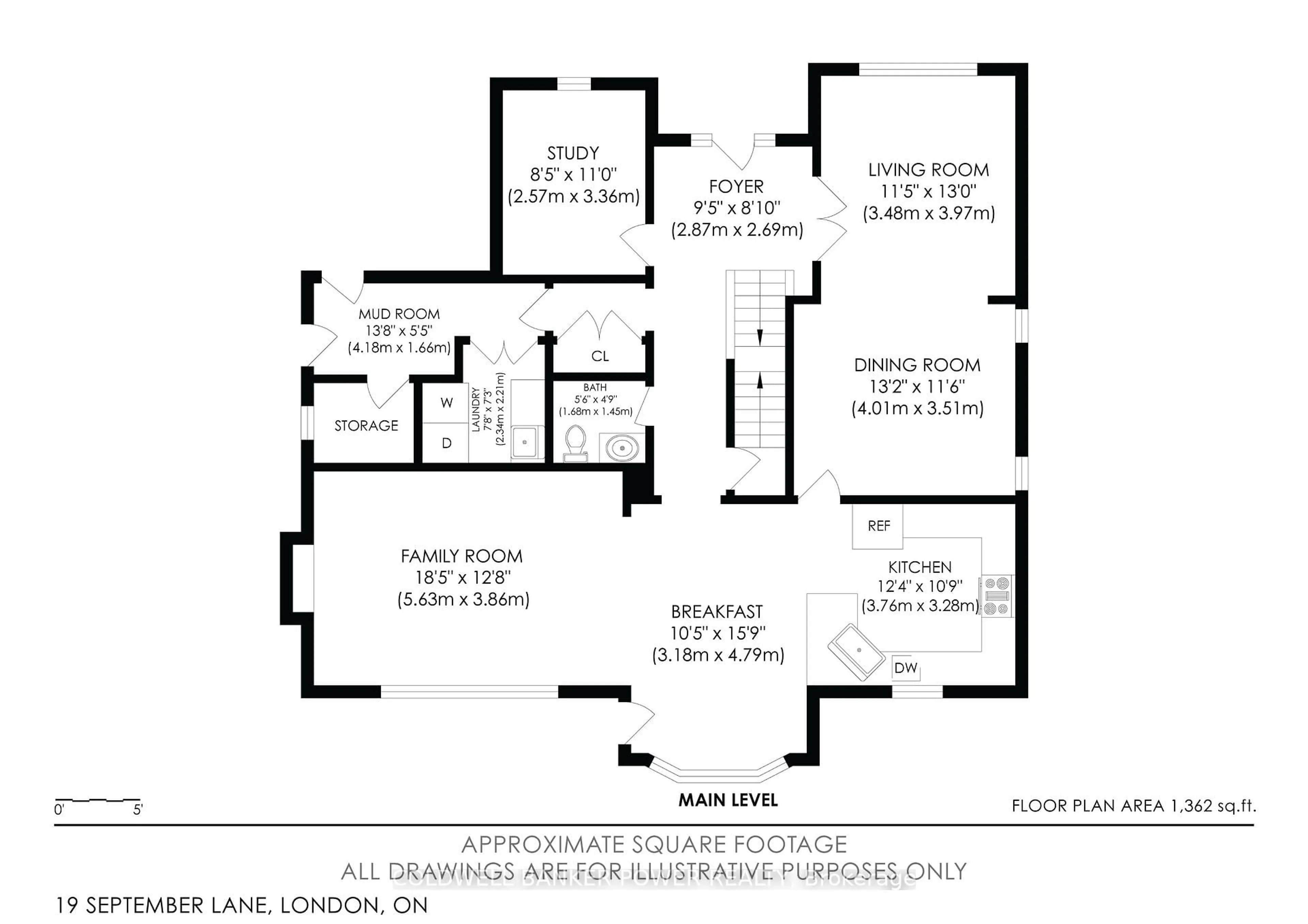 Floor plan for 19 September Lane, London South Ontario N6K 3Y6