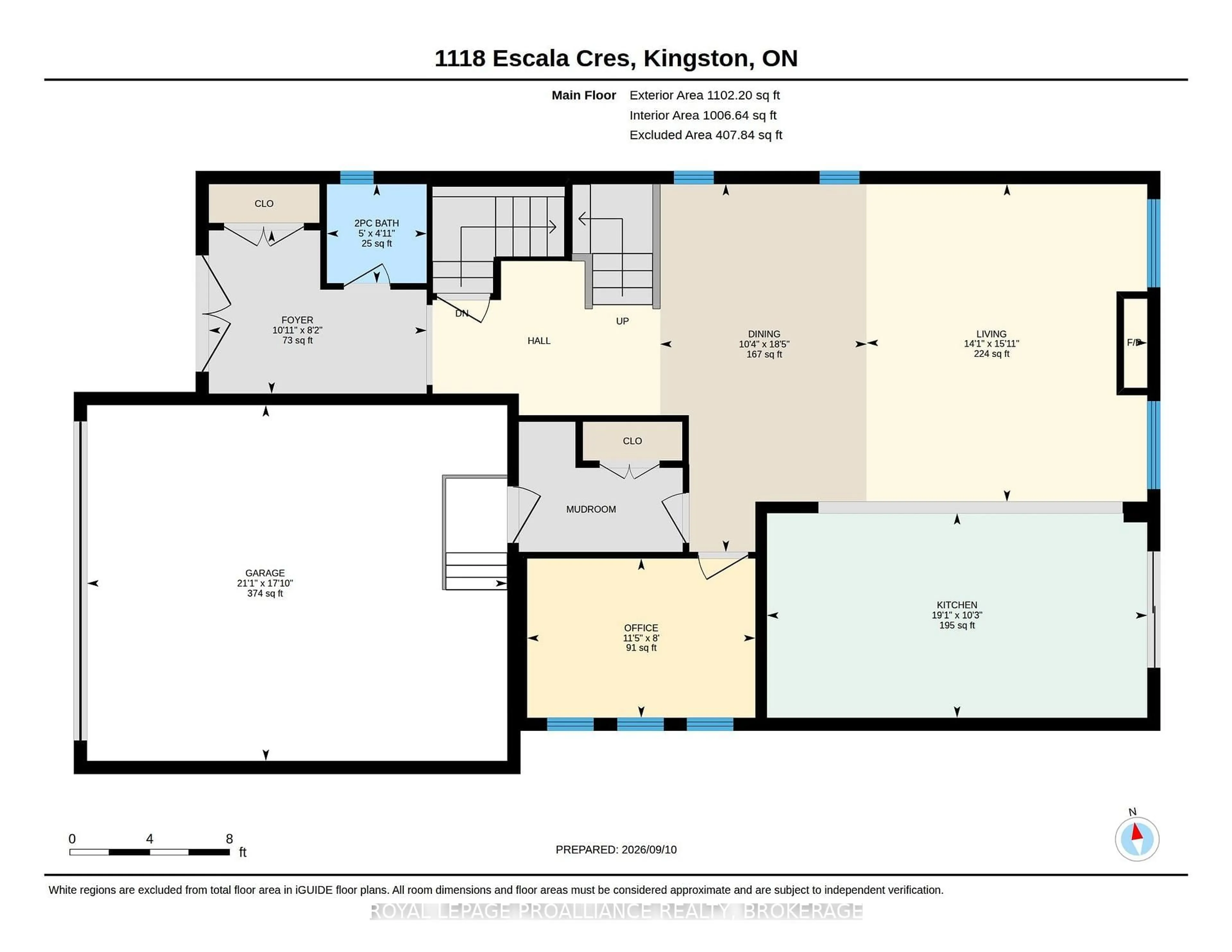 Floor plan for 1118 Escala Cres, Kingston Ontario K7P 0H7