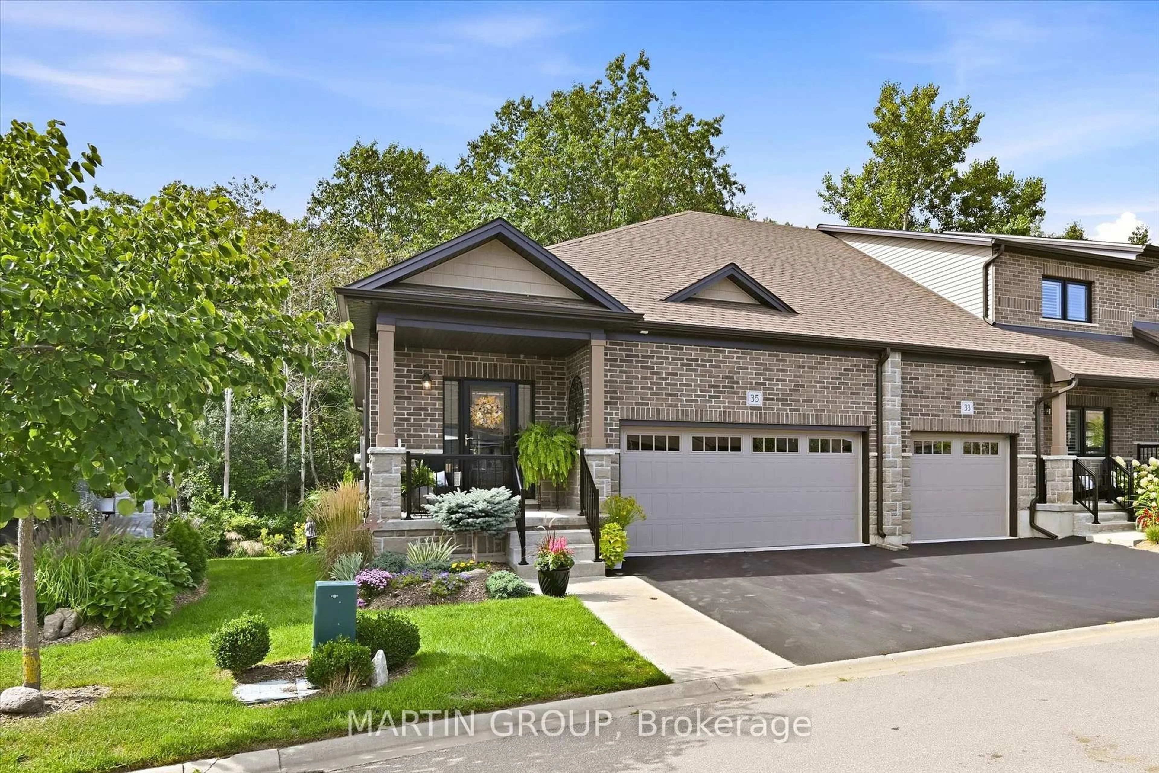Home with brick exterior material, street for 35 Tamarack Way, Norfolk Ontario N3Y 0E7