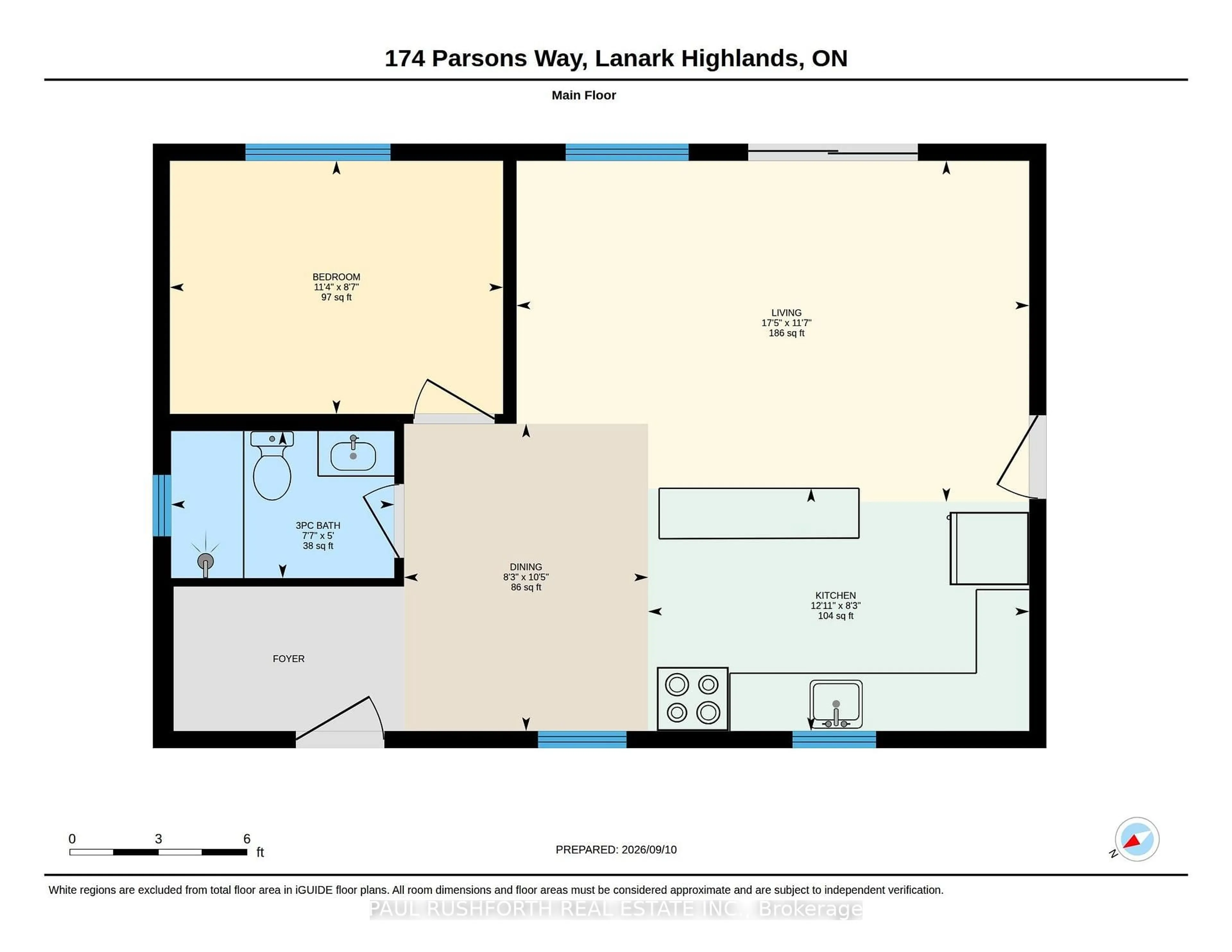 Floor plan for 174 Parsons Way, Lanark Ontario K0G 1K0