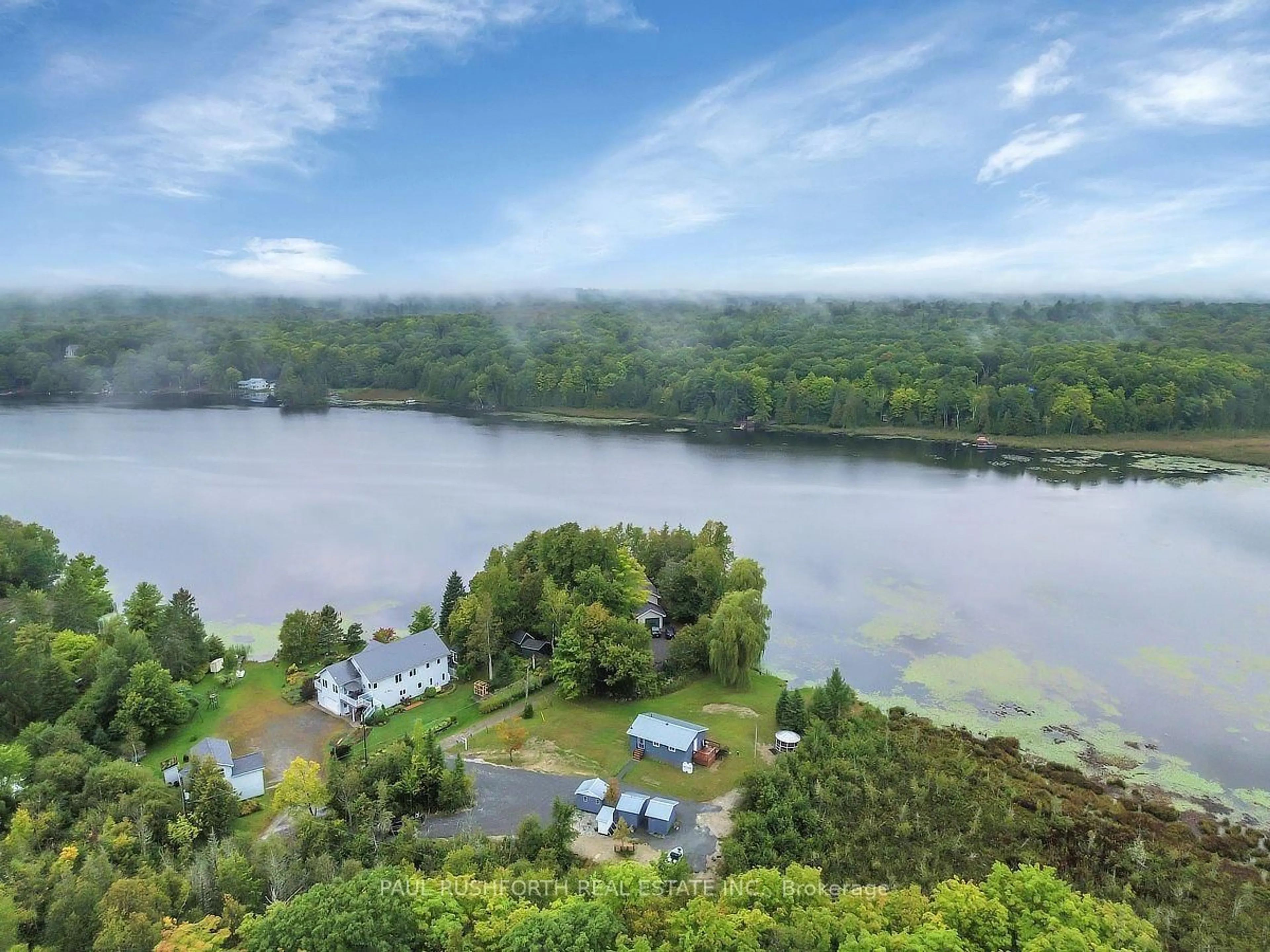 A pic from outside/outdoor area/front of a property/back of a property/a pic from drone, water/lake/river/ocean view for 174 Parsons Way, Lanark Ontario K0G 1K0