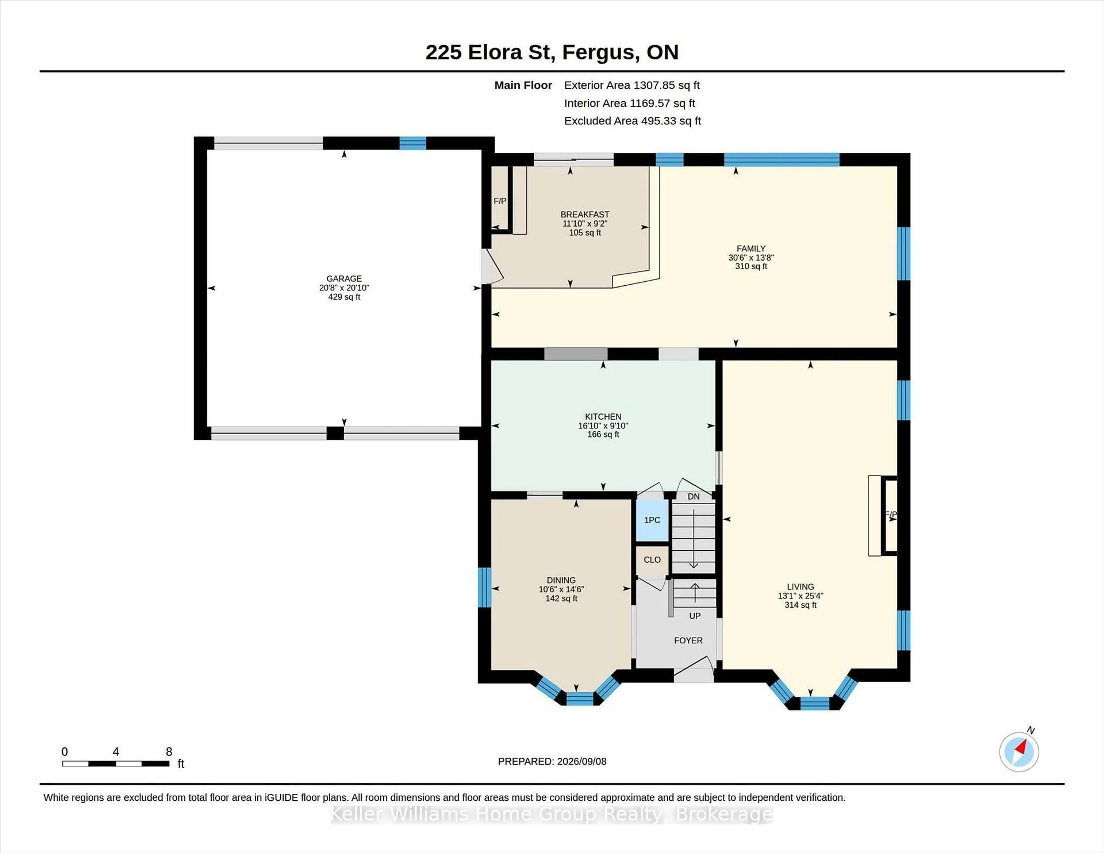 Floor plan for 225 Elora St, Centre Wellington Ontario N1M 1Y9