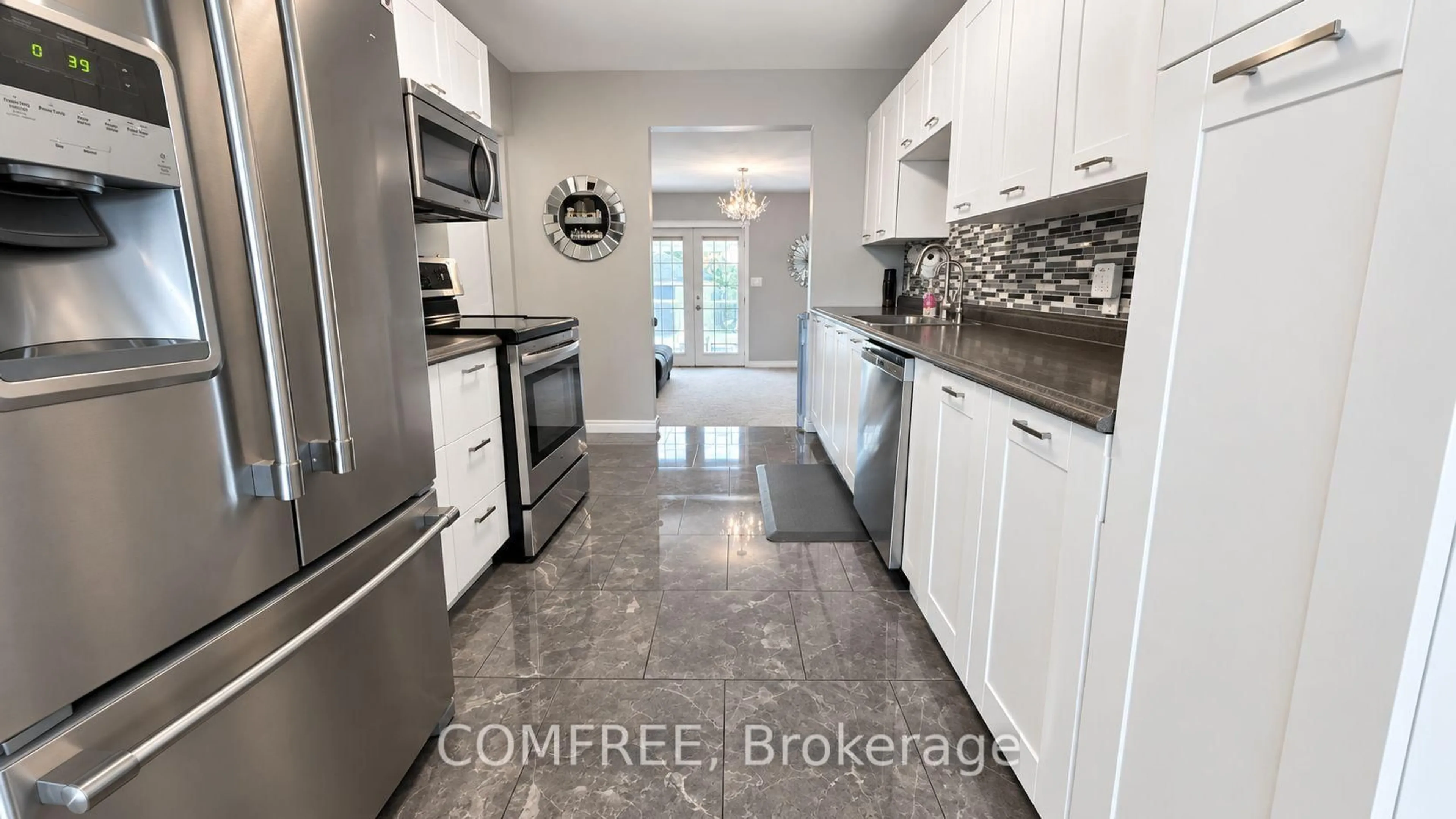 Open concept kitchen, ceramic/tile floor for 1827 Norman Rd, Windsor Ontario N8T 1R9