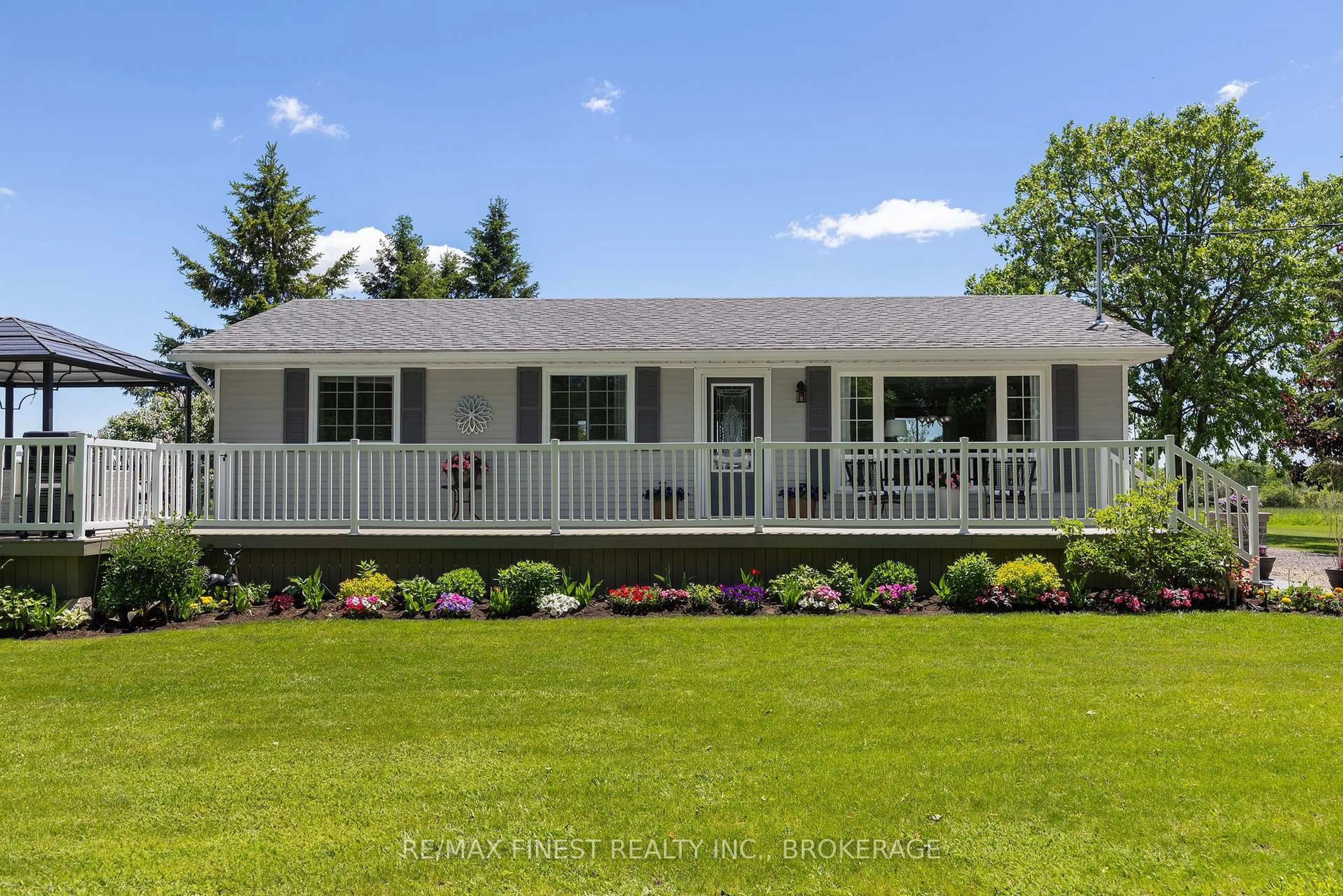 Home with vinyl exterior material, water/lake/river/ocean view for 598 Petworth Rd, Yarker Ontario K0K 3N0