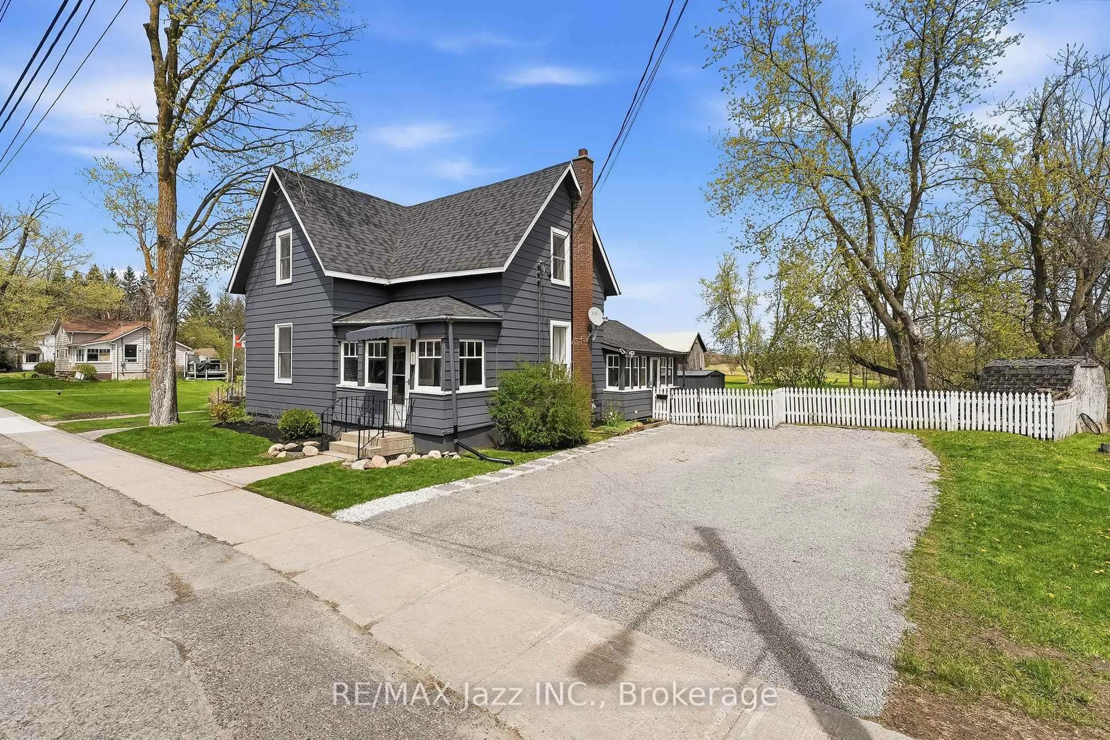 A pic from outside/outdoor area/front of a property/back of a property/a pic from drone, street for 430 Eldon Rd, Kawartha Lakes Ontario K0M 2C0