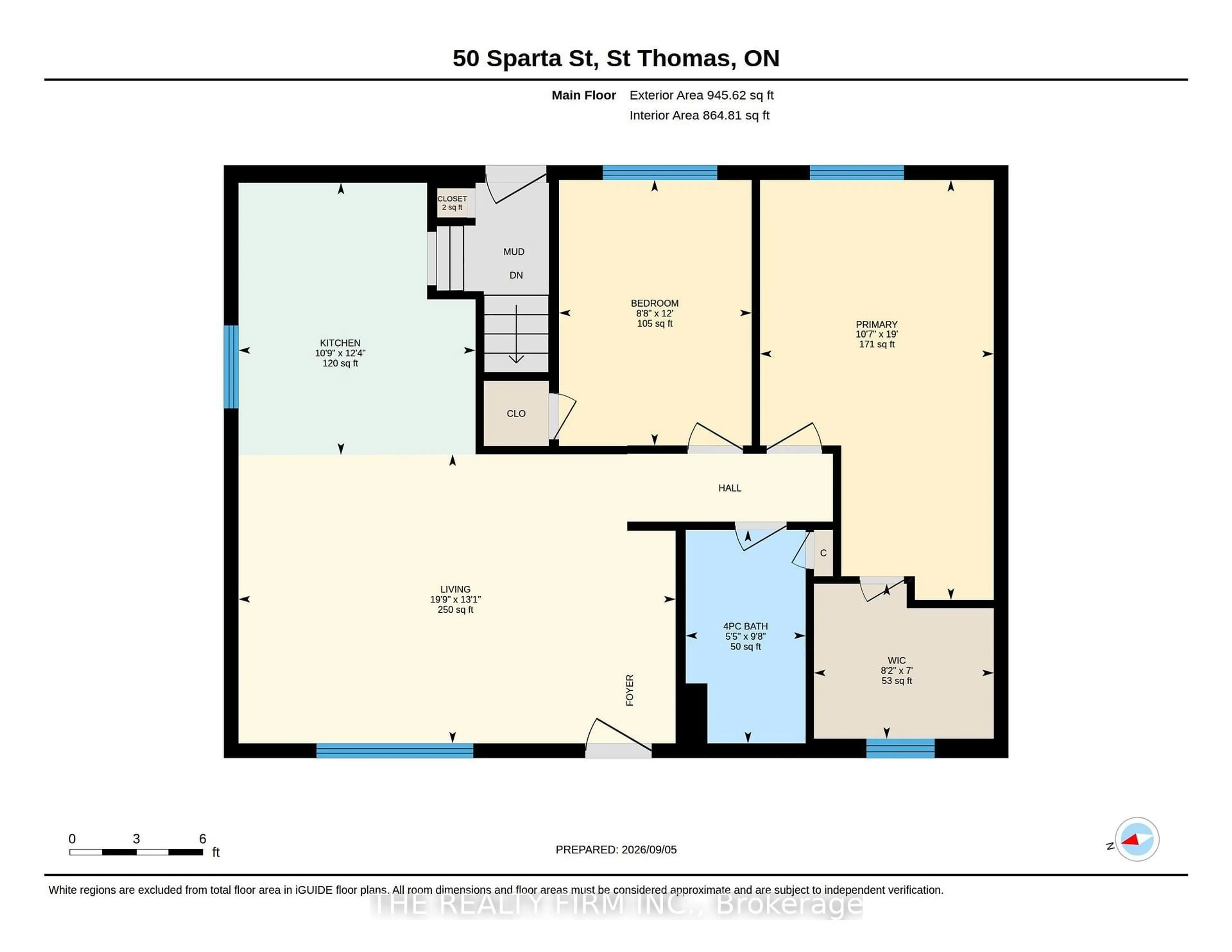 Floor plan for 50 Sparta St, St. Thomas Ontario N5R 5G9