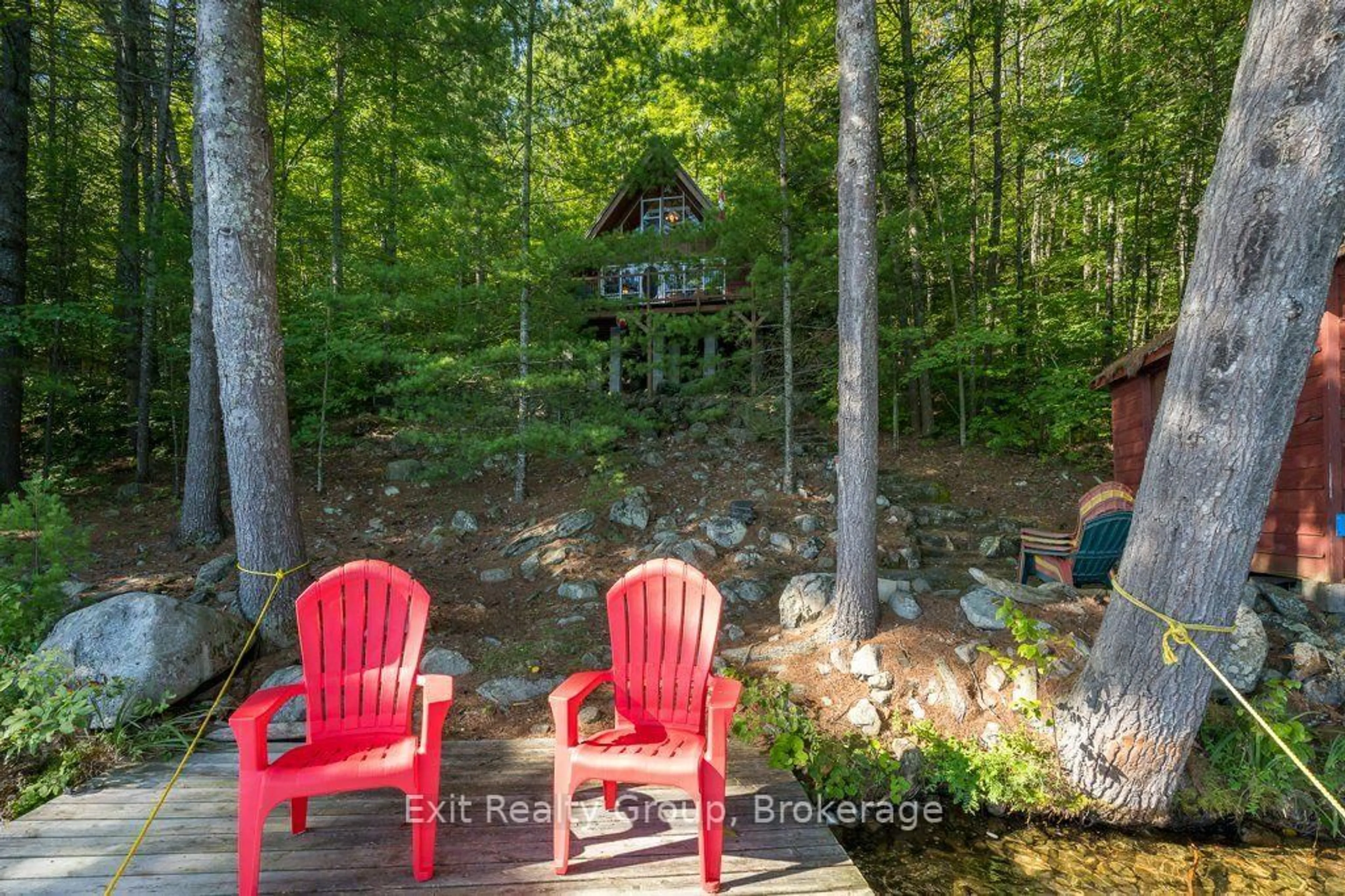 Patio, water/lake/river/ocean view for 2010 Shabomeka Lake, Cloyne Ontario K0H 1K0