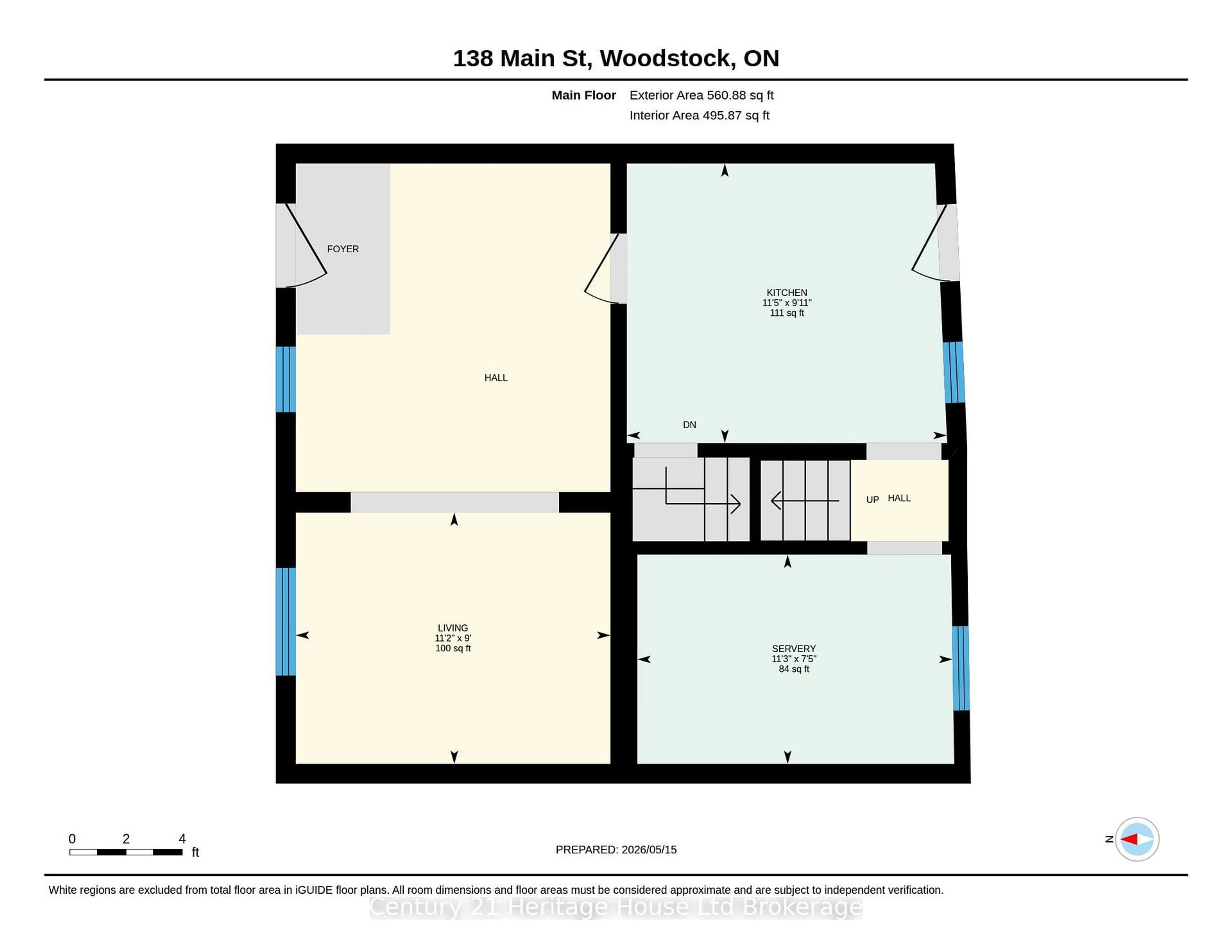 Floor plan for 138 Main St, Woodstock Ontario N4S 1S9