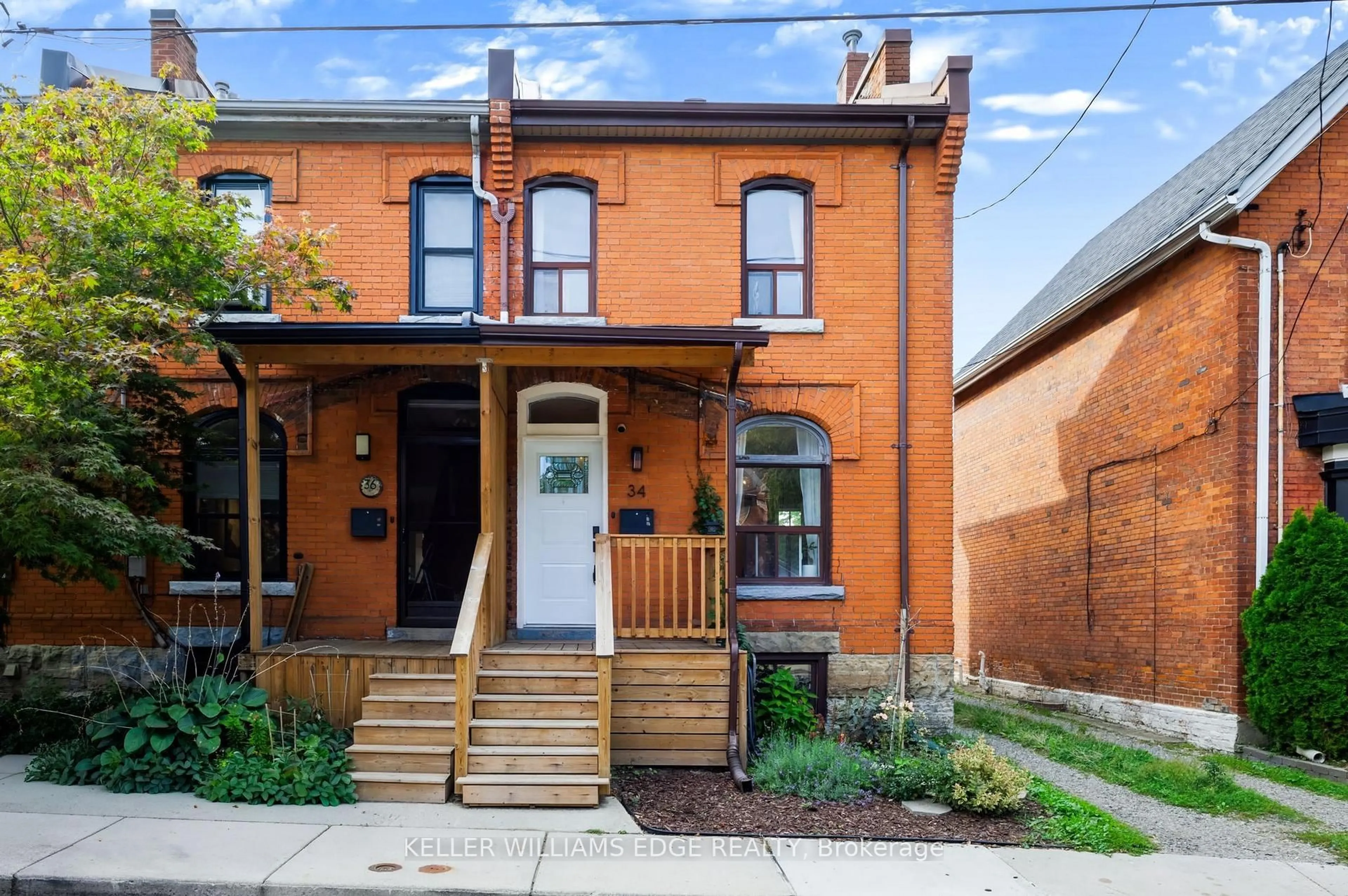 Home with brick exterior material, street for 34 Baillie St, Hamilton Ontario L8N 2K5