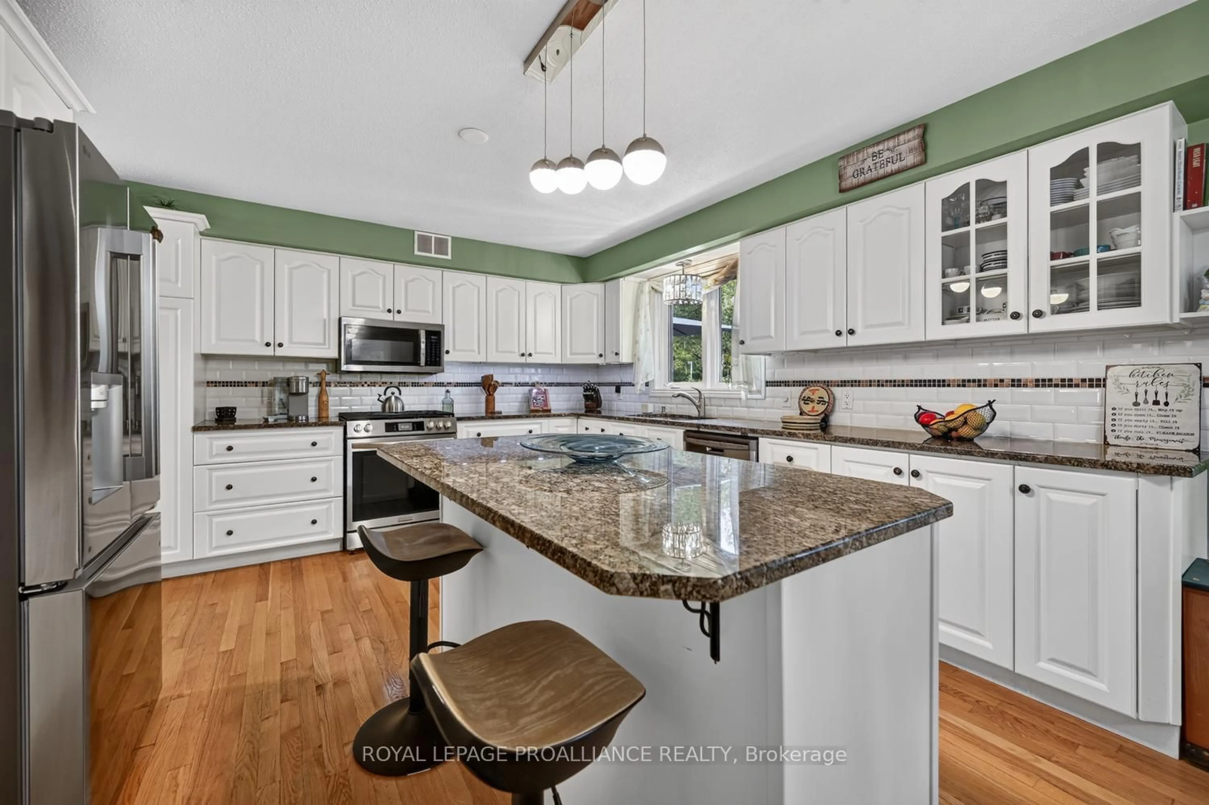Open concept kitchen, ceramic/tile floor for 132 Kingston Cres, Prescott Ontario K0E 1T0