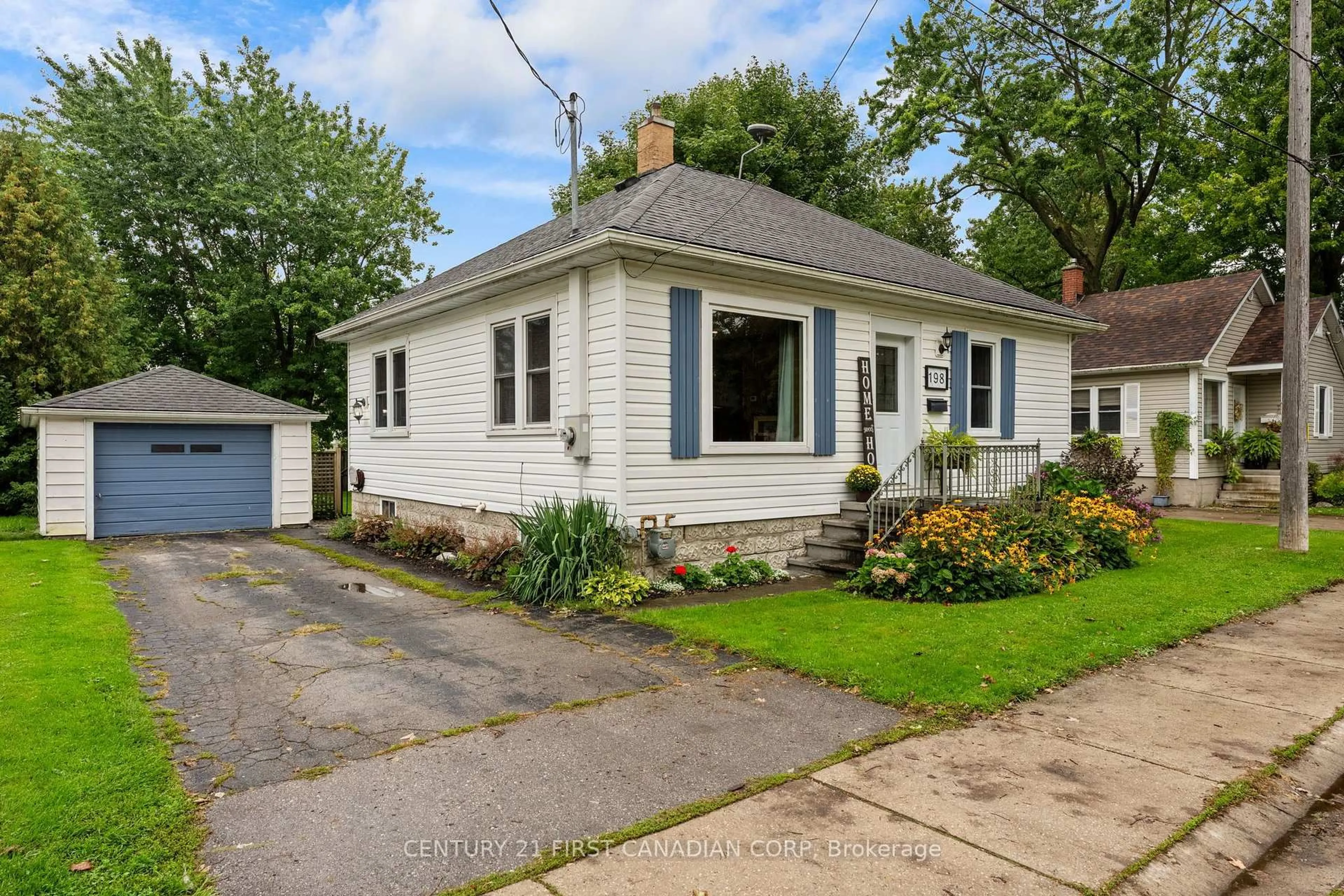 Home with vinyl exterior material, street for 198 Trafalgar St, West Perth Ontario N0K 1N0
