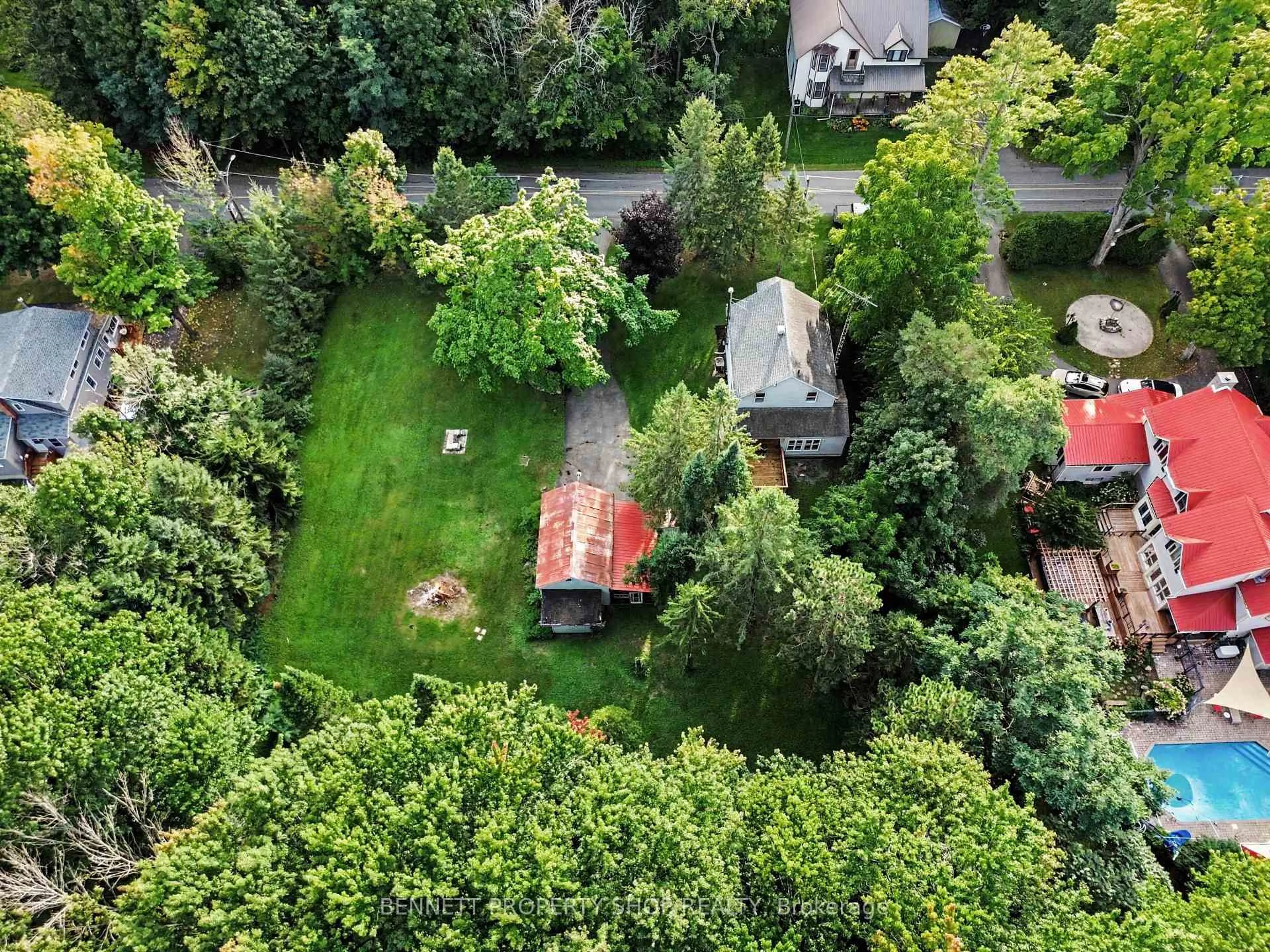 A pic from outside/outdoor area/front of a property/back of a property/a pic from drone, forest/trees view for 6107 3rd Line Rd, South Glengarry Ontario K0C 1E0