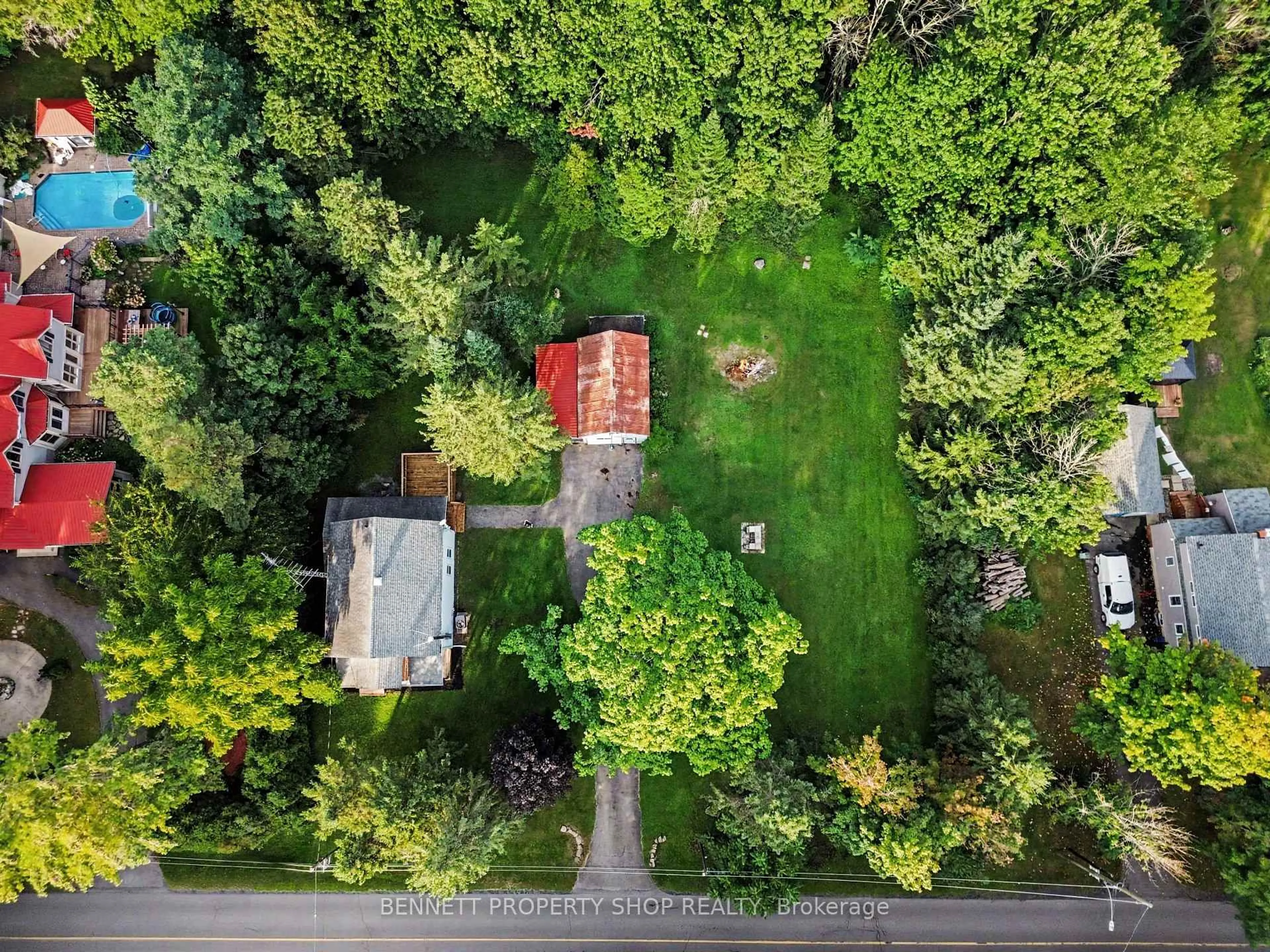 A pic from outside/outdoor area/front of a property/back of a property/a pic from drone, forest/trees view for 6107 3rd Line Rd, South Glengarry Ontario K0C 1E0