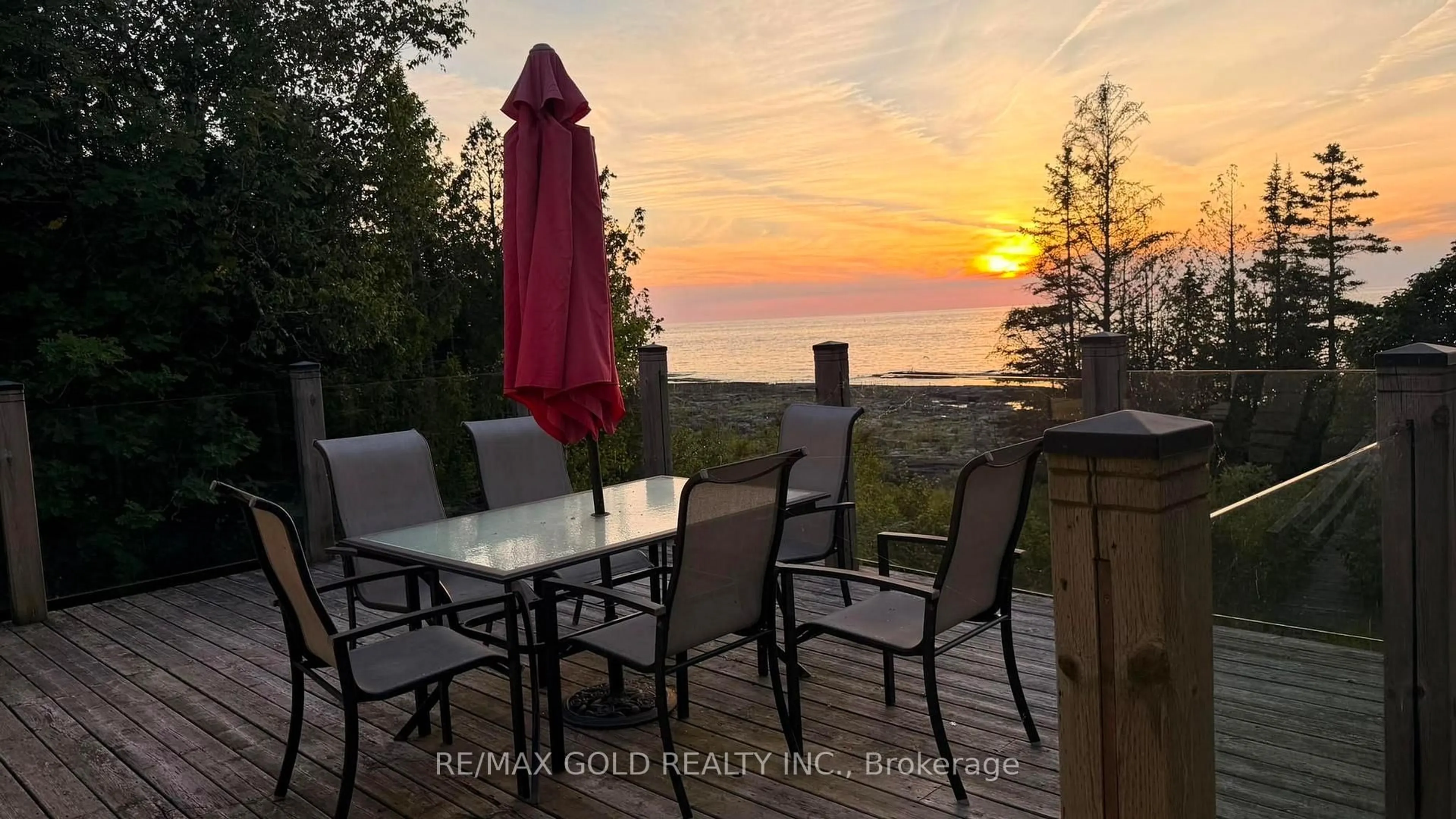 Patio, water/lake/river/ocean view for 54 Zorra Dr, Northern Bruce Peninsula Ontario N0H 2R0