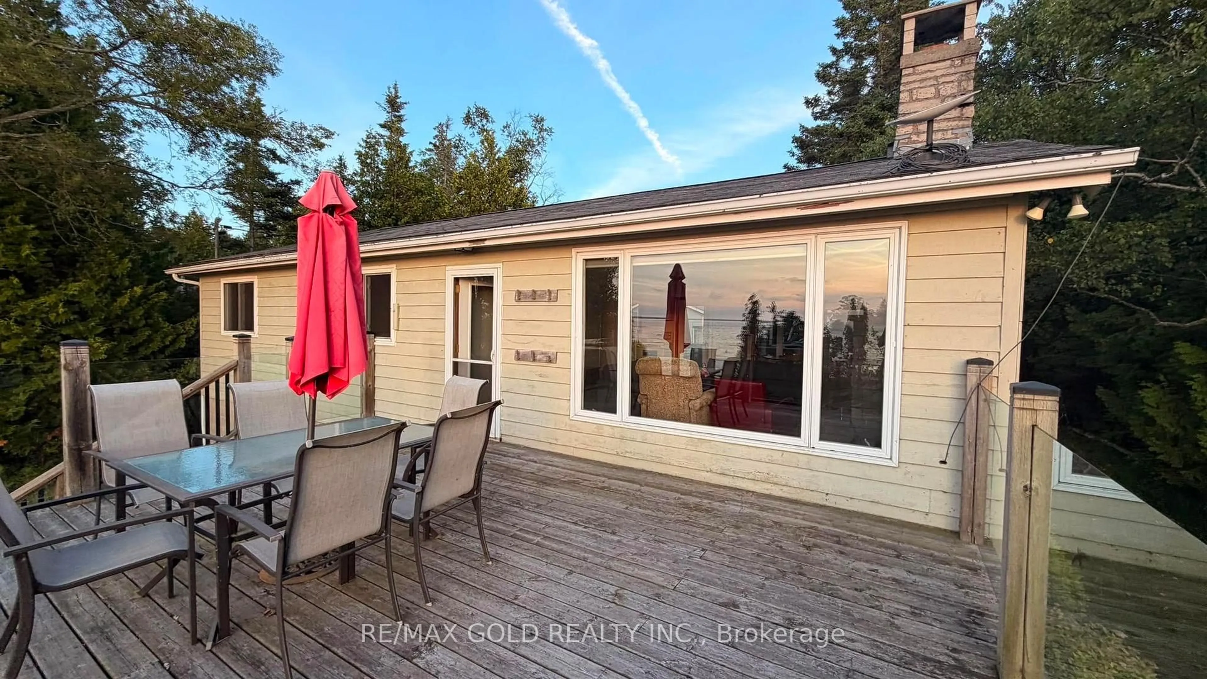 Patio, water/lake/river/ocean view for 54 Zorra Dr, Northern Bruce Peninsula Ontario N0H 2R0