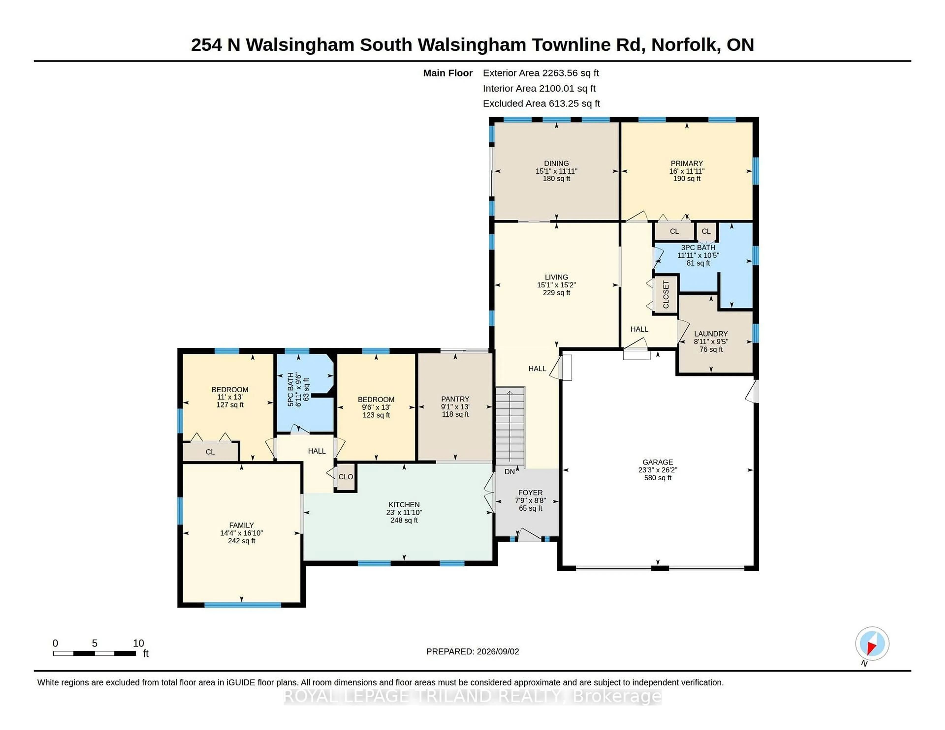 Floor plan for 254 Nwals-Swals Townline, Norfolk Ontario N0E 1X0