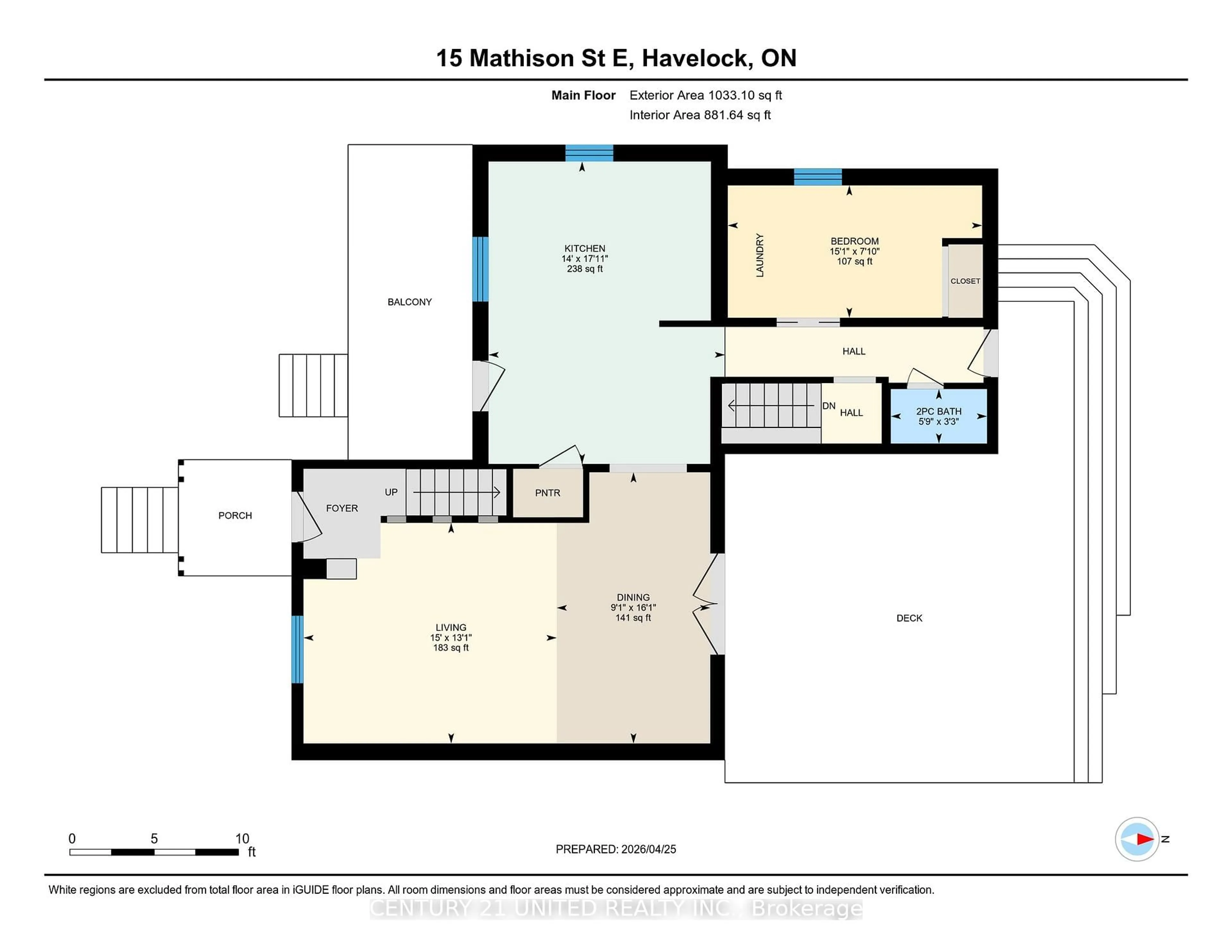 Floor plan for 15 Mathison St, Havelock-Belmont-Methuen Ontario K0L 1Z0