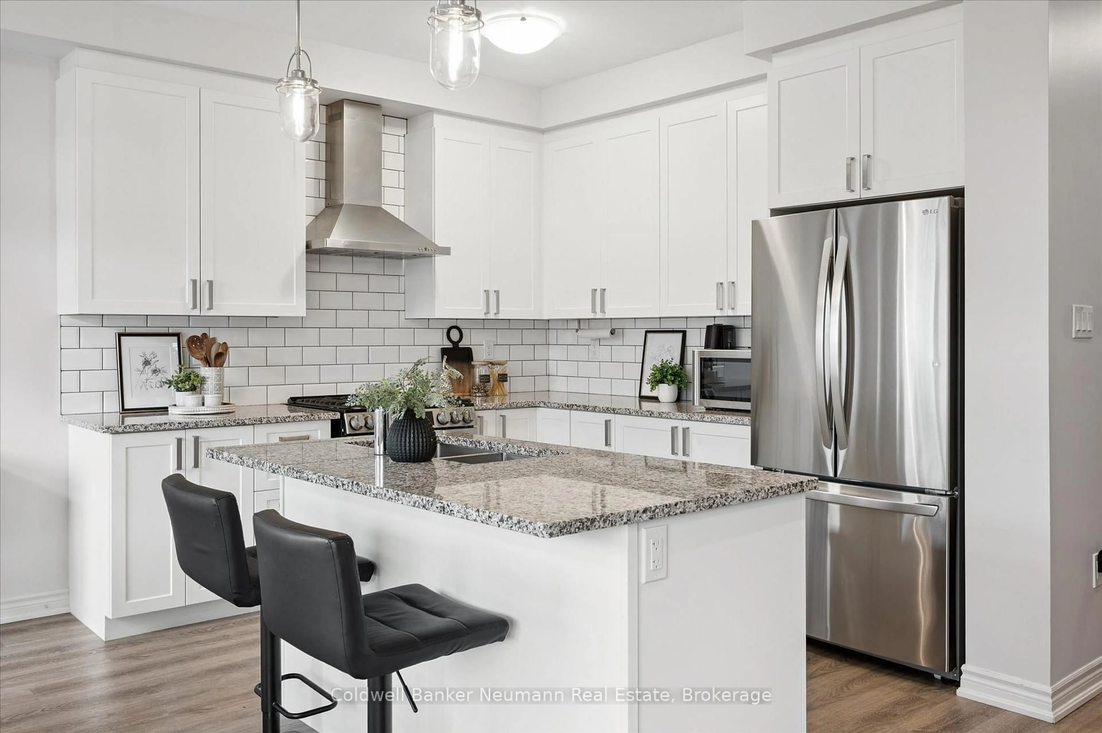 Open concept kitchen, ceramic/tile floor for 43 Harpin Way, Centre Wellington Ontario N1M 0H8