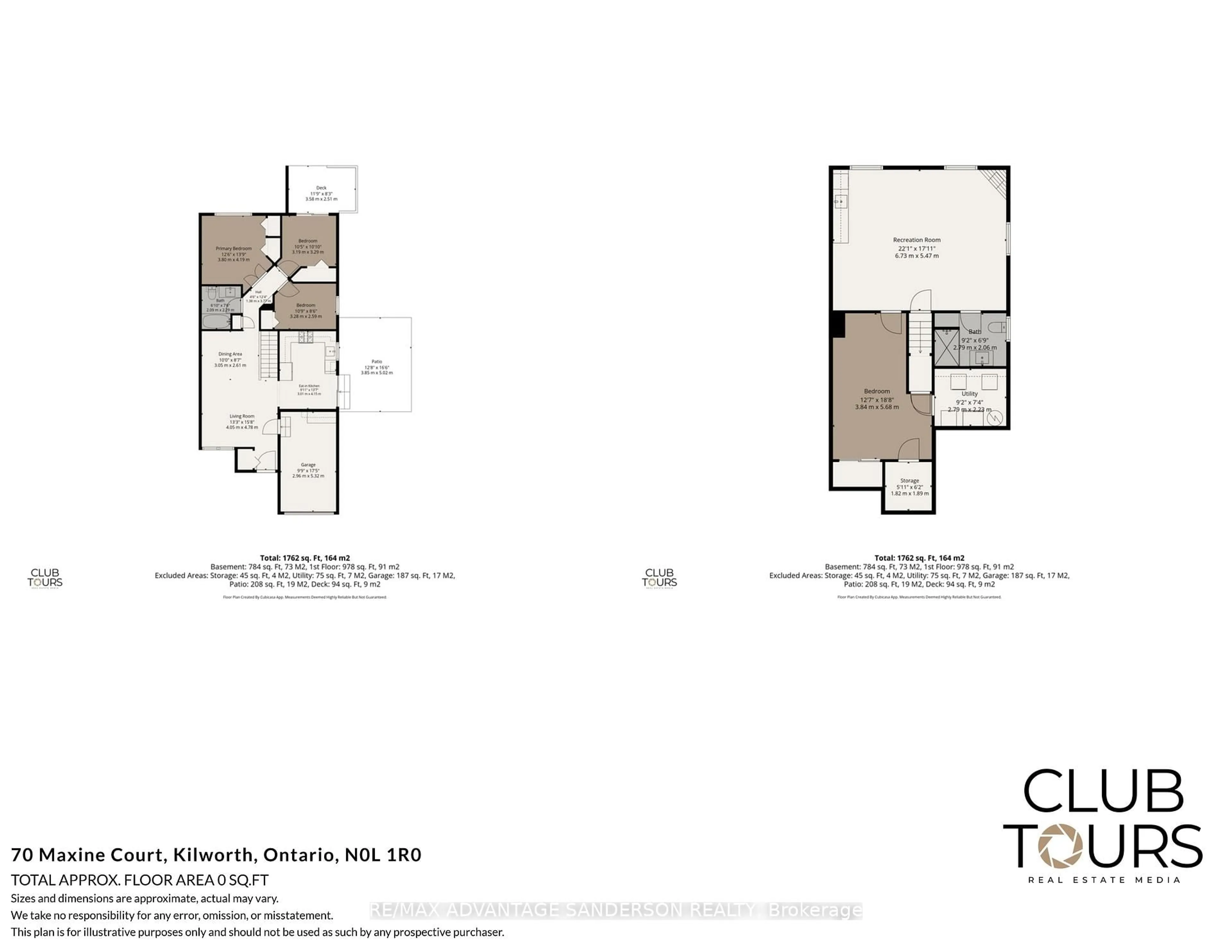 Floor plan for 70 Maxine Crt, Middlesex Centre Ontario N0L 1R0