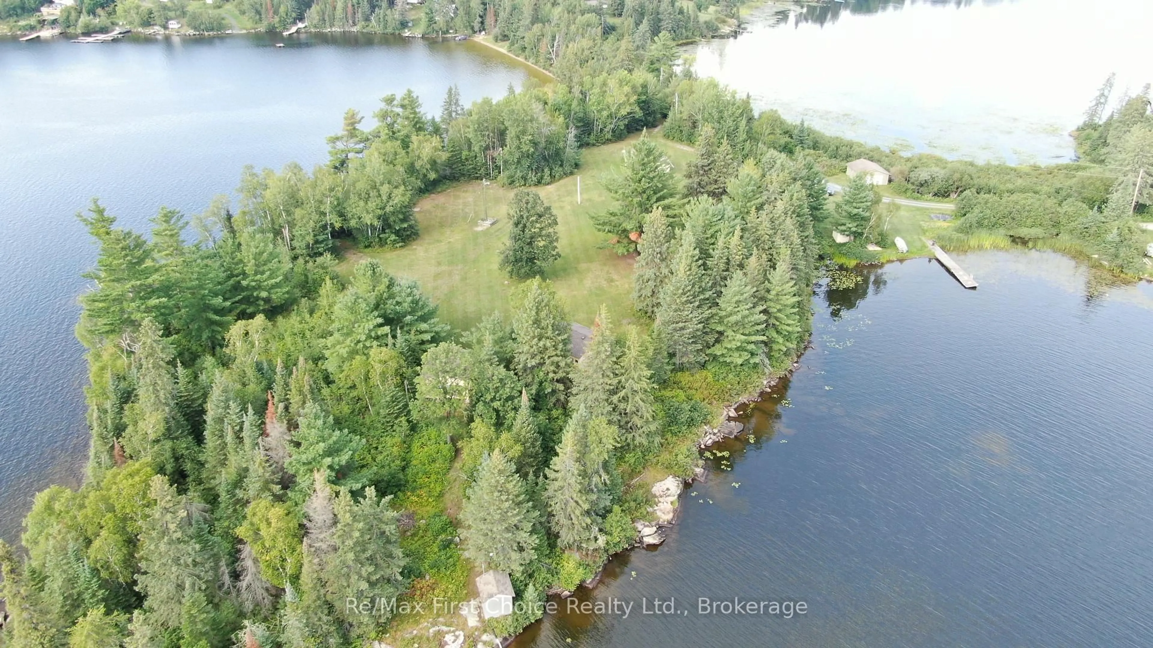 A pic from outside/outdoor area/front of a property/back of a property/a pic from drone, water/lake/river/ocean view for 162 Primmers Rd, Kenora Remote Area Ontario P0X 1H0