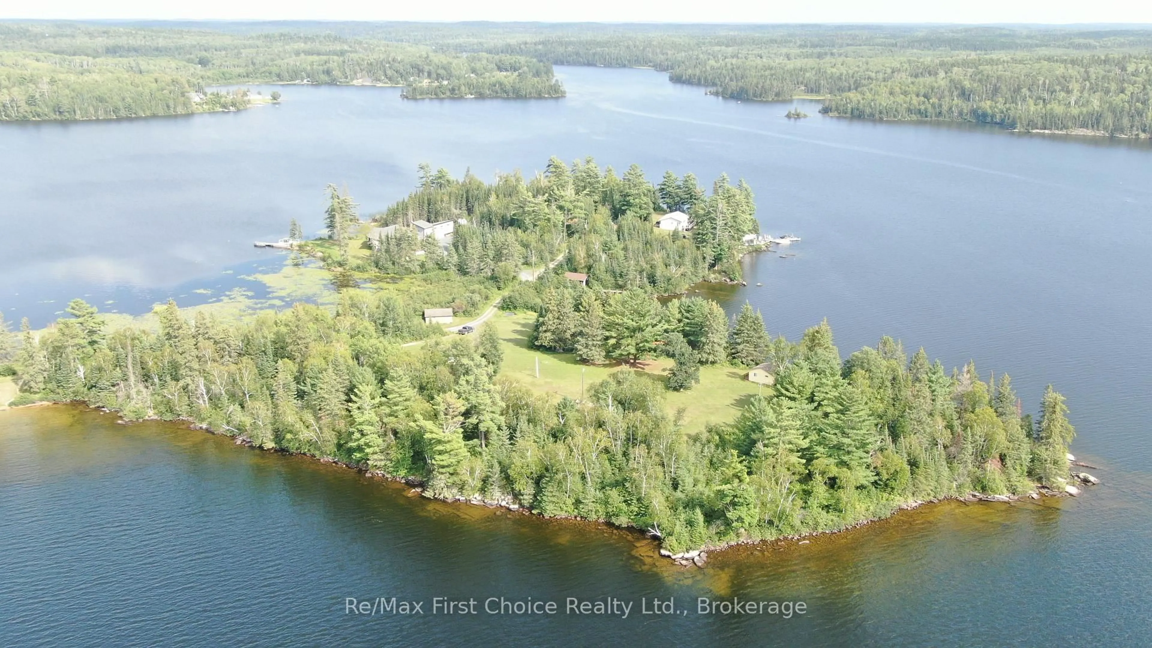 A pic from outside/outdoor area/front of a property/back of a property/a pic from drone, water/lake/river/ocean view for 162 Primmers Rd, Kenora Remote Area Ontario P0X 1H0
