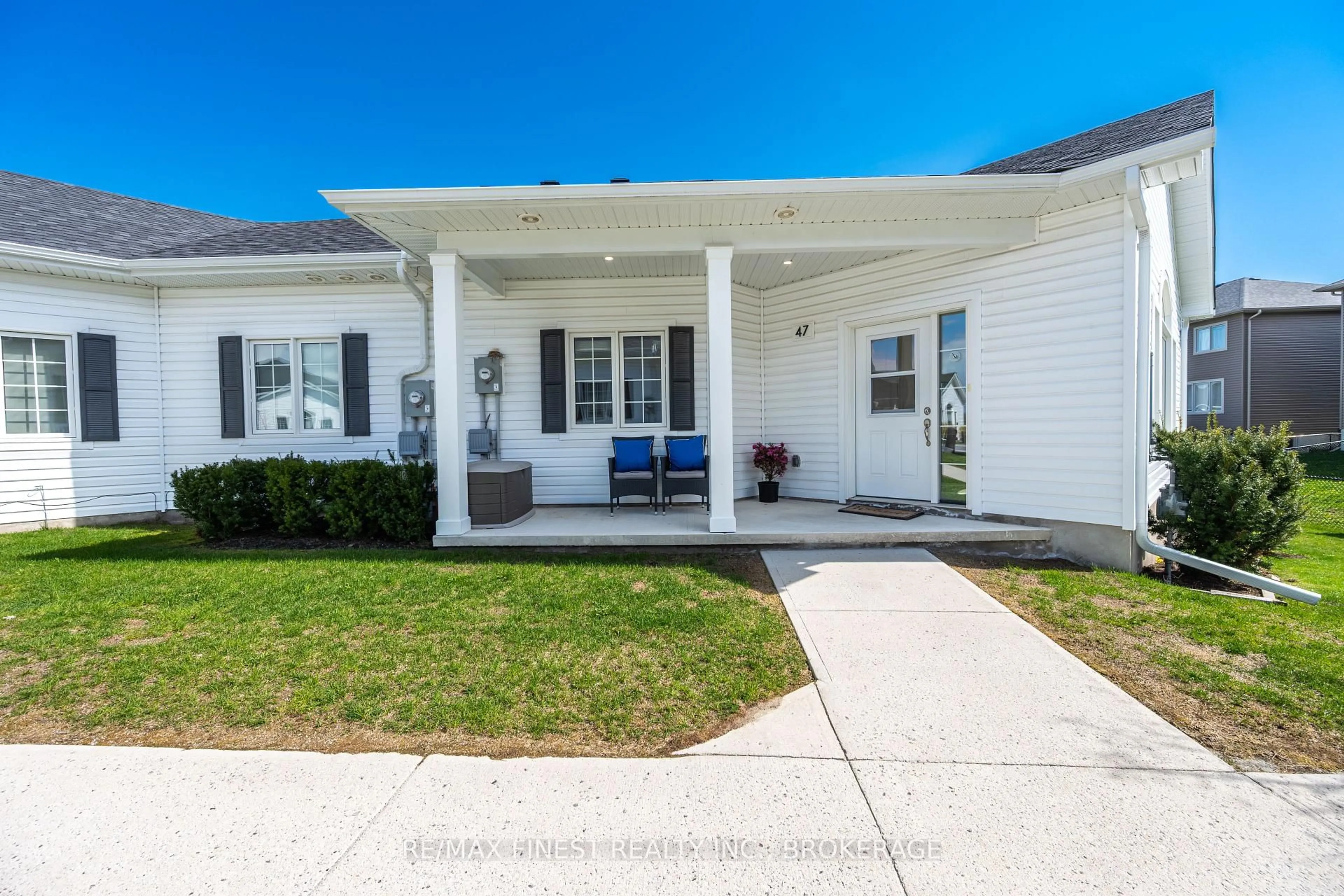 Home with vinyl exterior material, street for 47 Lowry Pl, Loyalist Ontario K7N 0E2