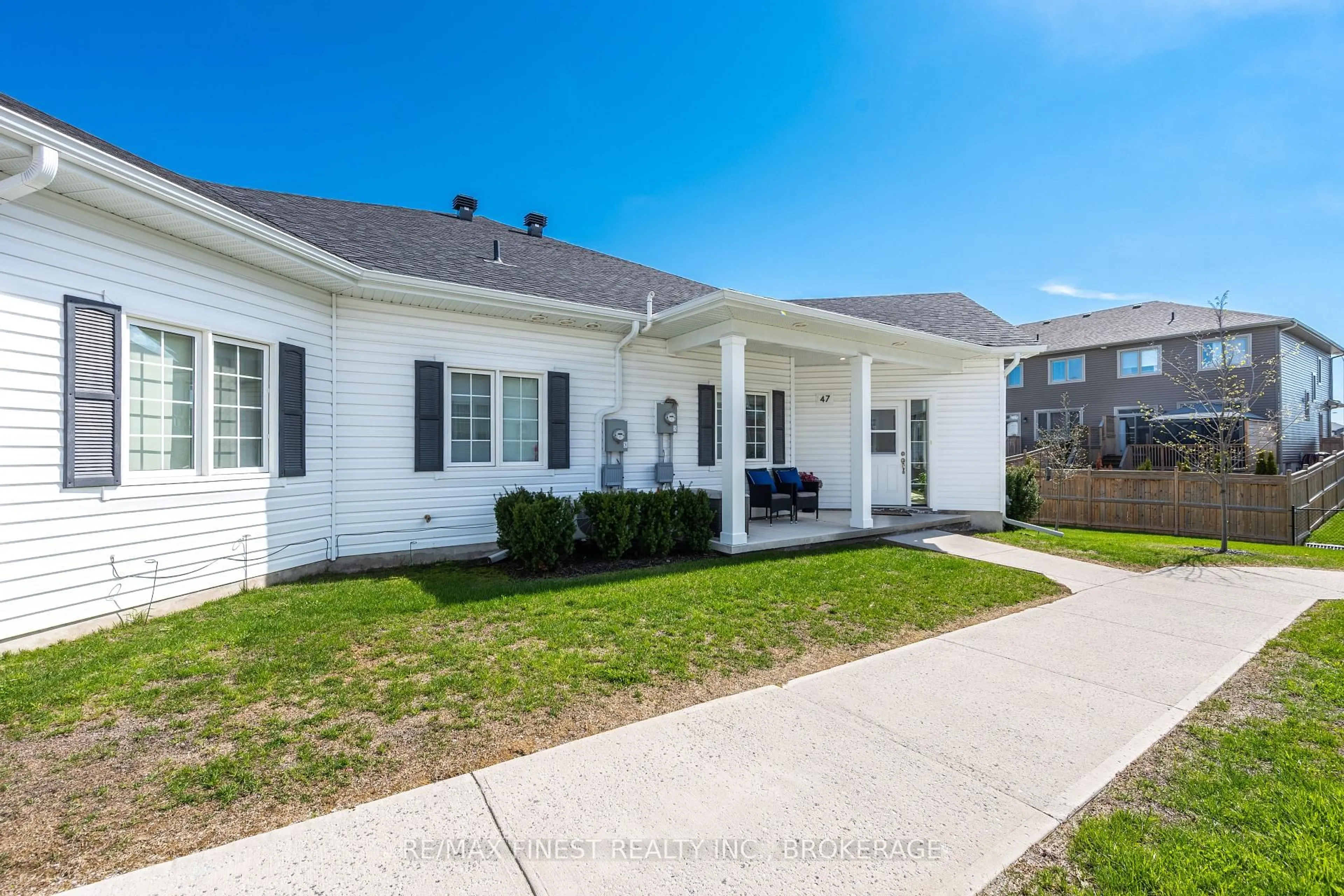 Home with vinyl exterior material, street for 47 Lowry Pl, Loyalist Ontario K7N 0E2