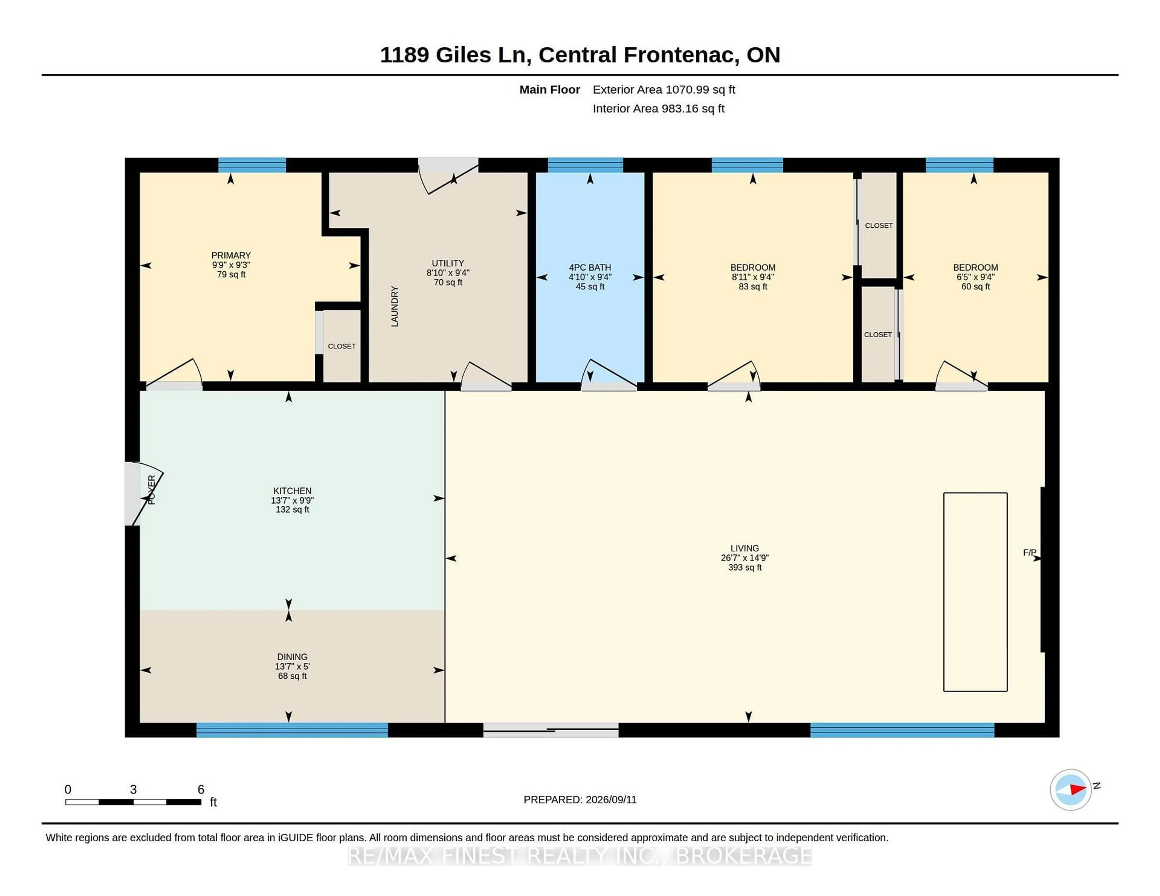 Floor plan for 1189 Giles Lane, Godfrey Ontario K0H 1T0