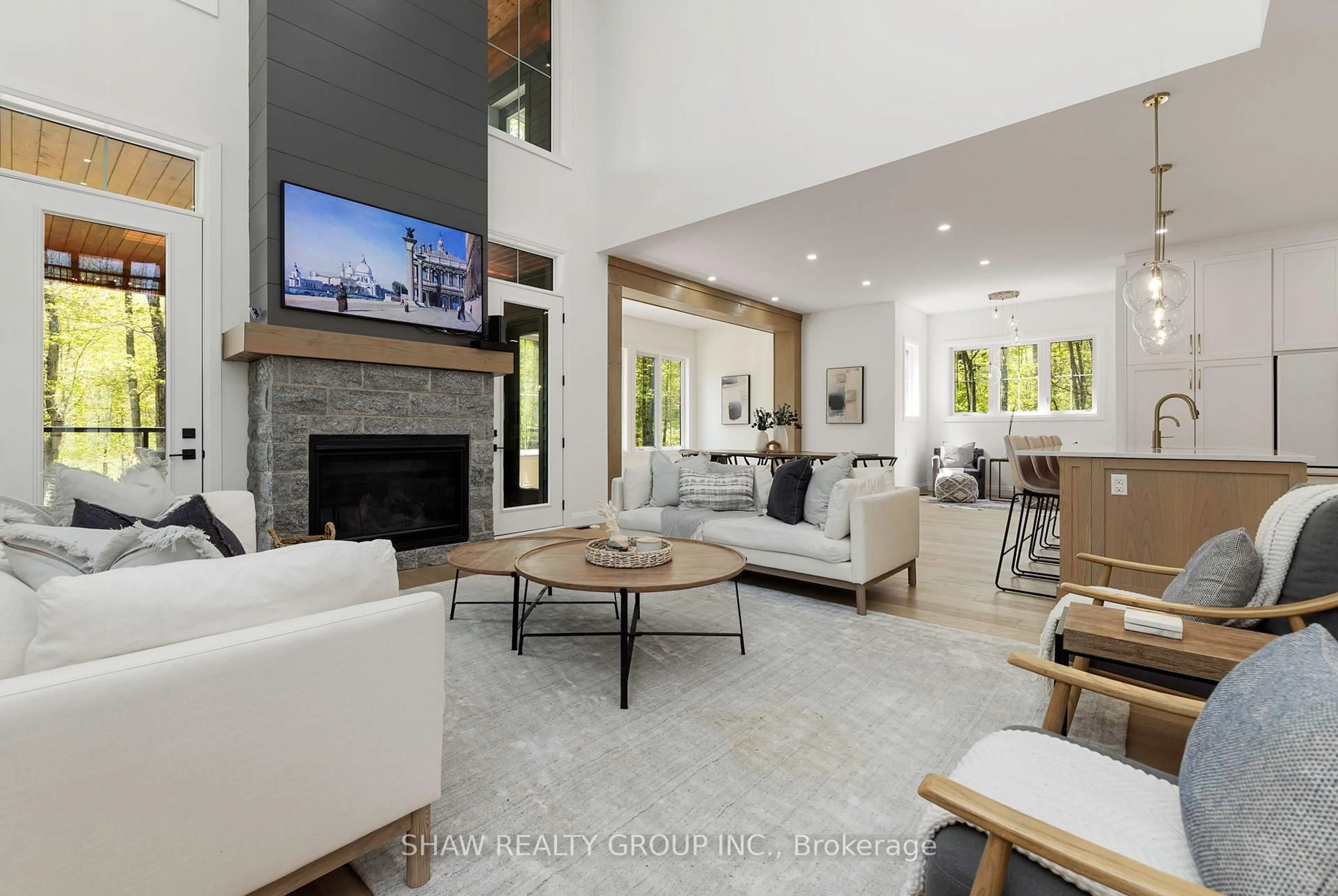 Living room with furniture, unknown for 14 St Georges Crt, Huntsville Ontario P1H 1A5