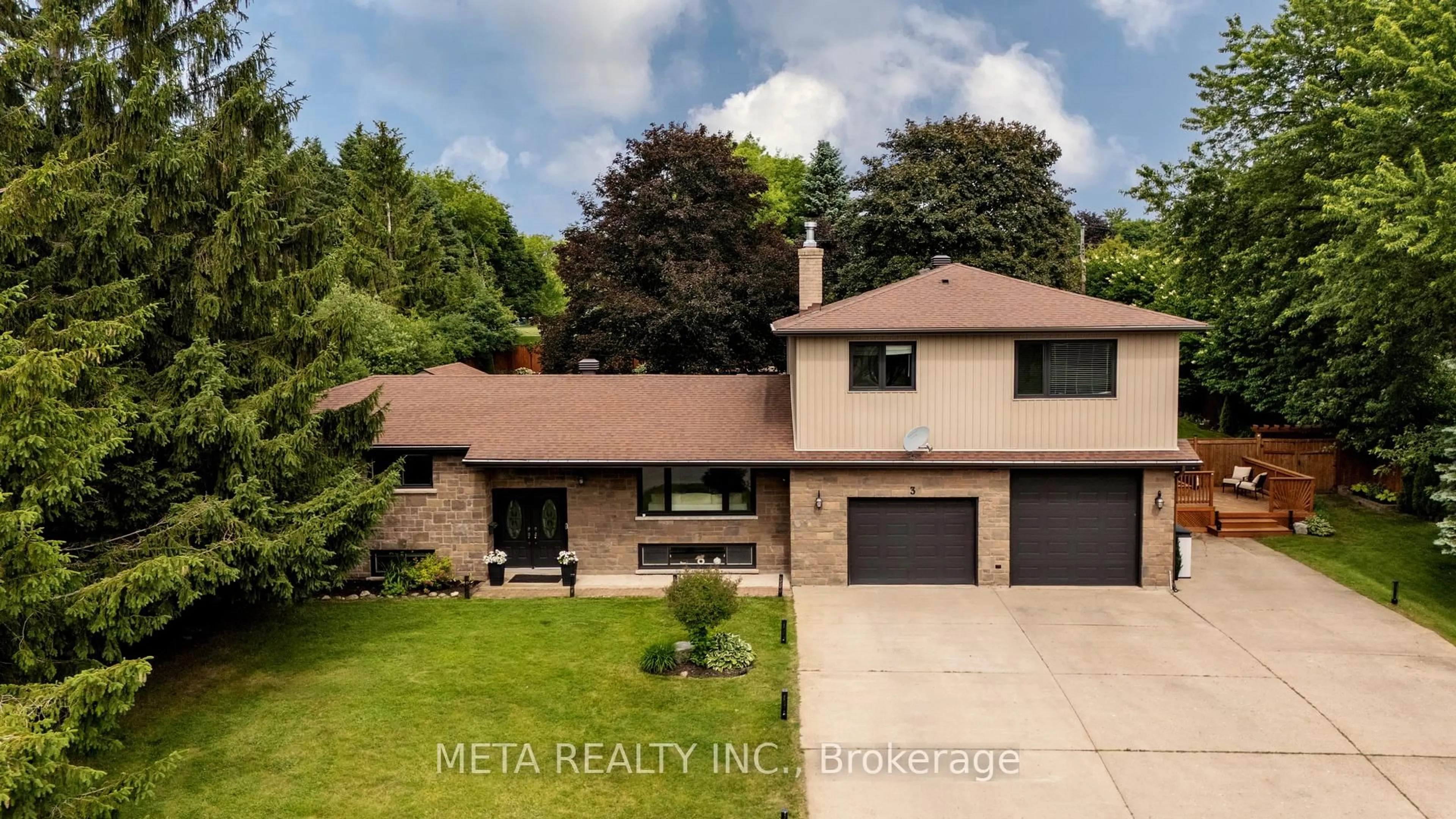 Home with brick exterior material, street for 3 Randy Ave, Mono Ontario L9W 1Z8